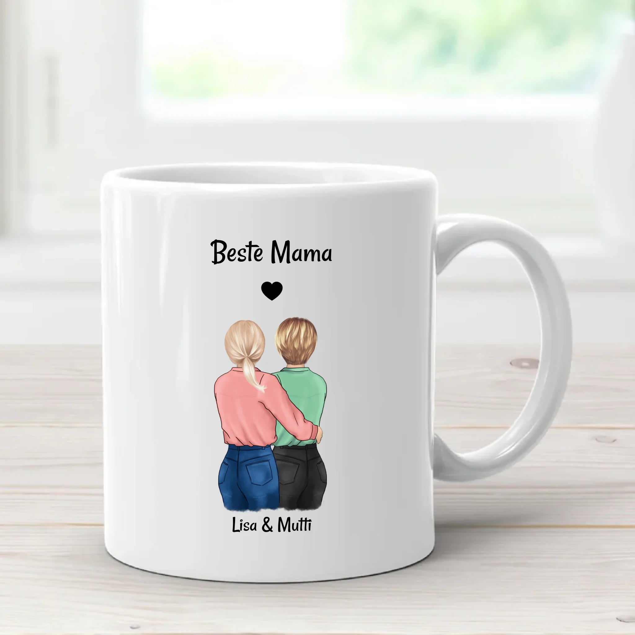 Herztasse Mutter Tochter Geschenk mit Spruch - Cantty