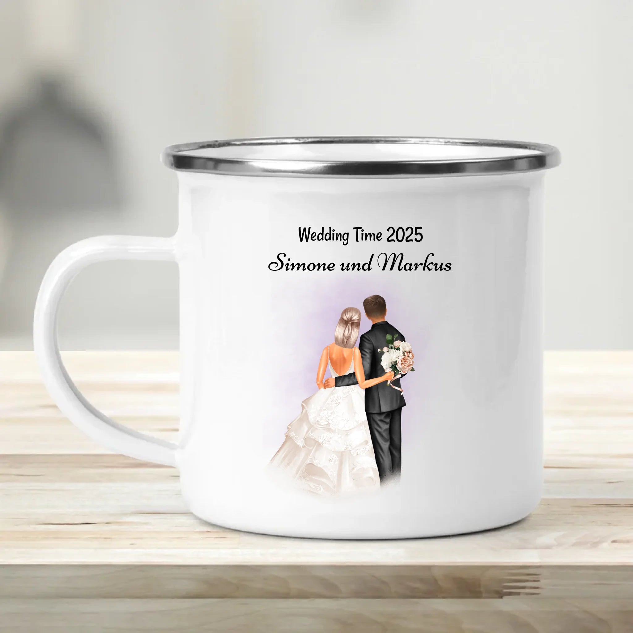 Hochzeitspaar Tasse personalisiert - Cantty