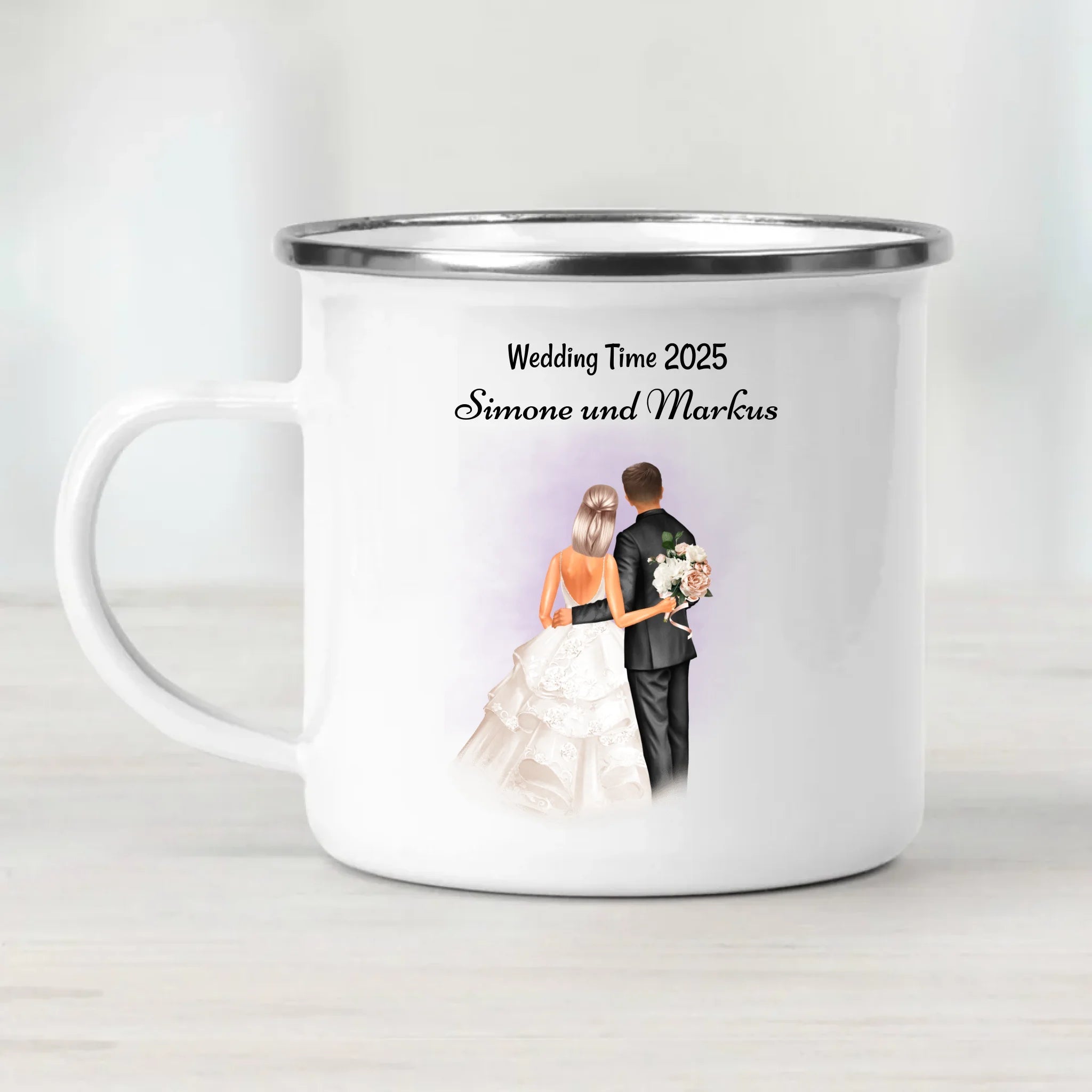 Hochzeitspaar Tasse personalisiert - Cantty