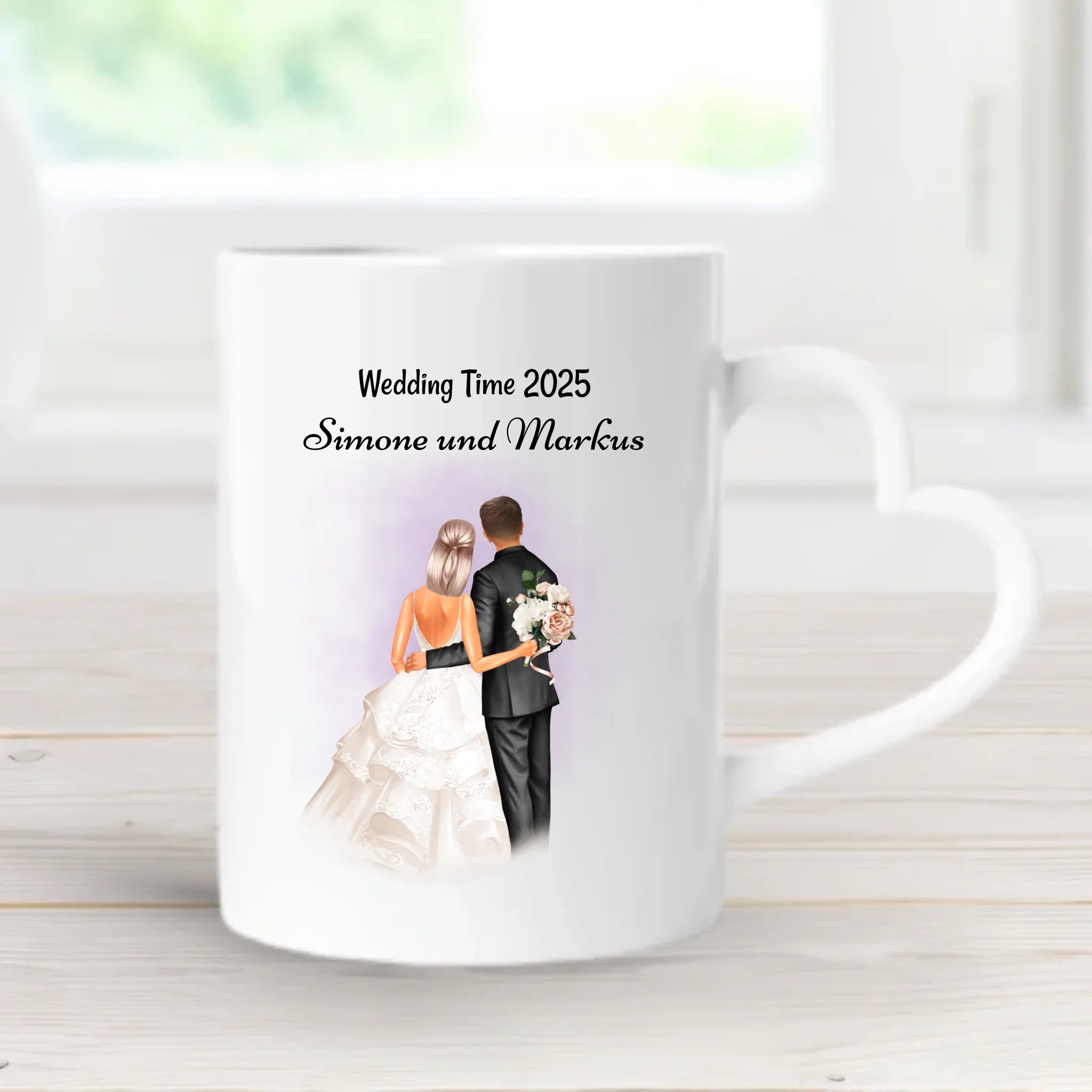 Hochzeitspaar Tasse personalisiert - Cantty
