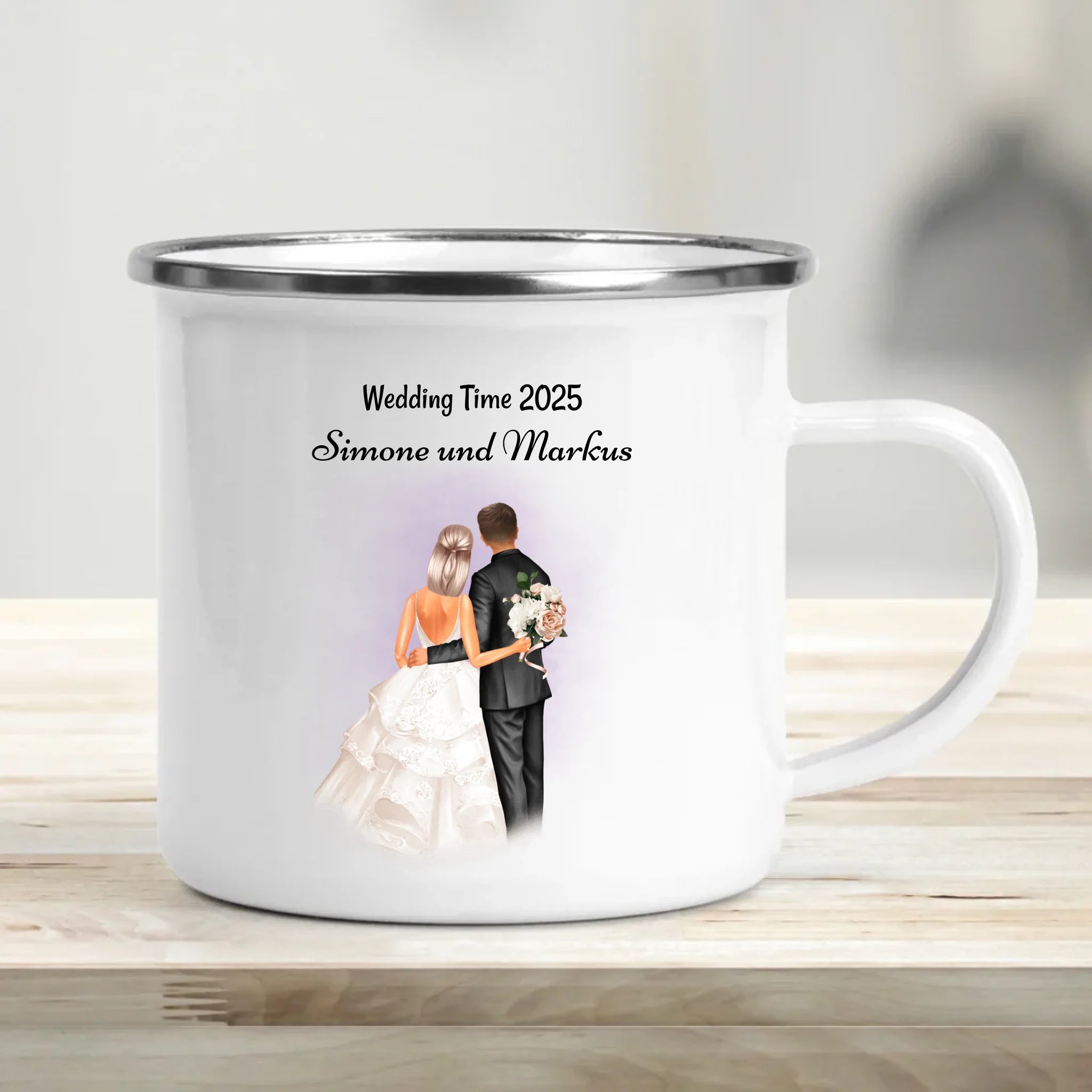 Hochzeitspaar Tasse personalisiert - Cantty