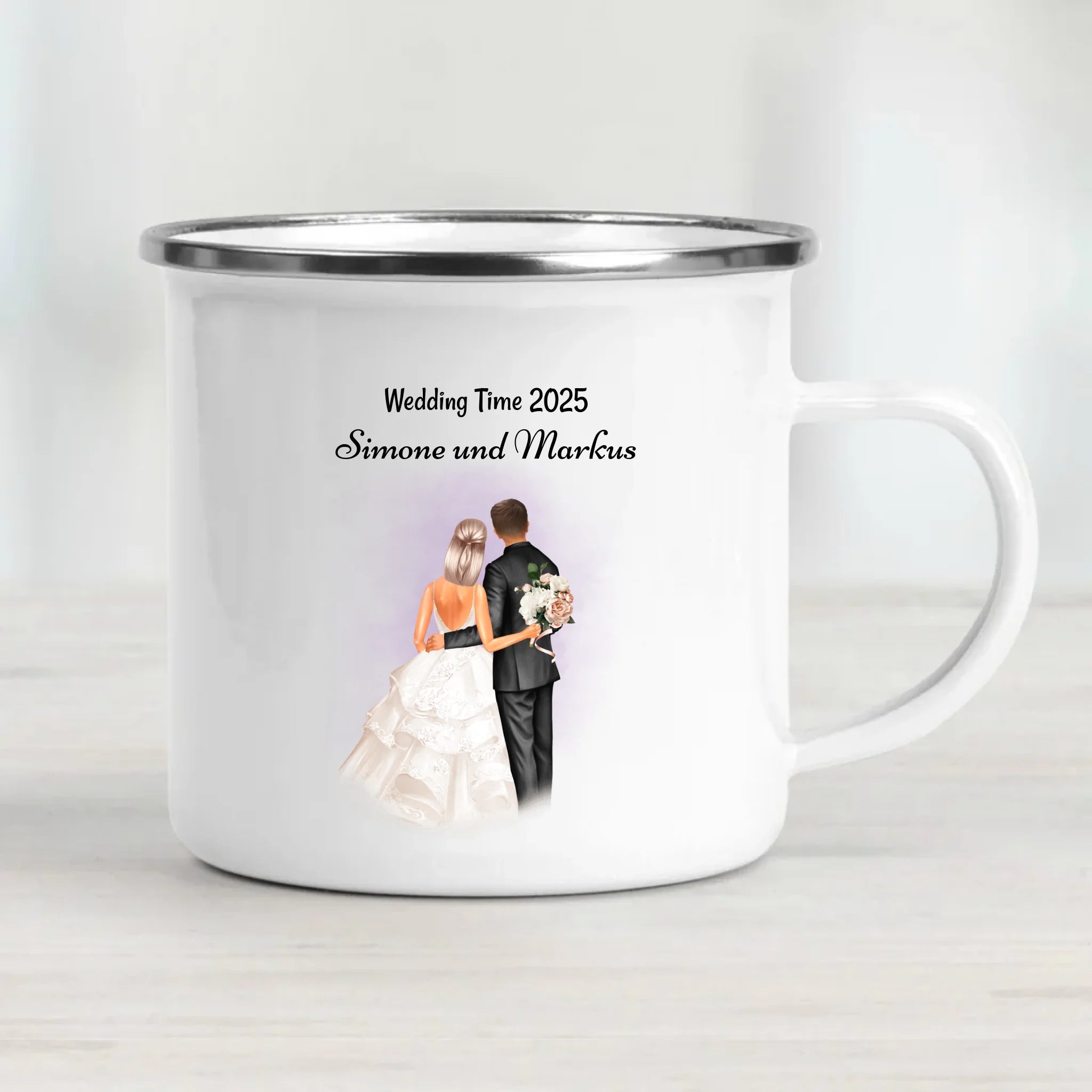 Hochzeitspaar Tasse personalisiert - Cantty