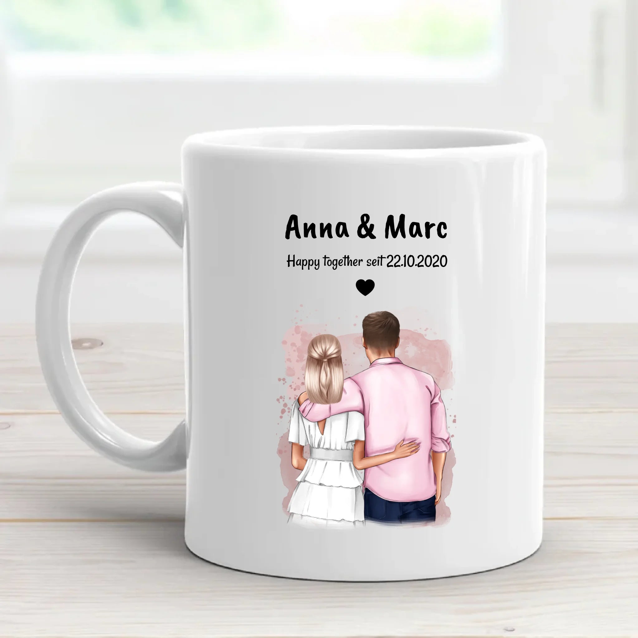 Hochzeitstag Tasse Geschenk personalisiert - Cantty
