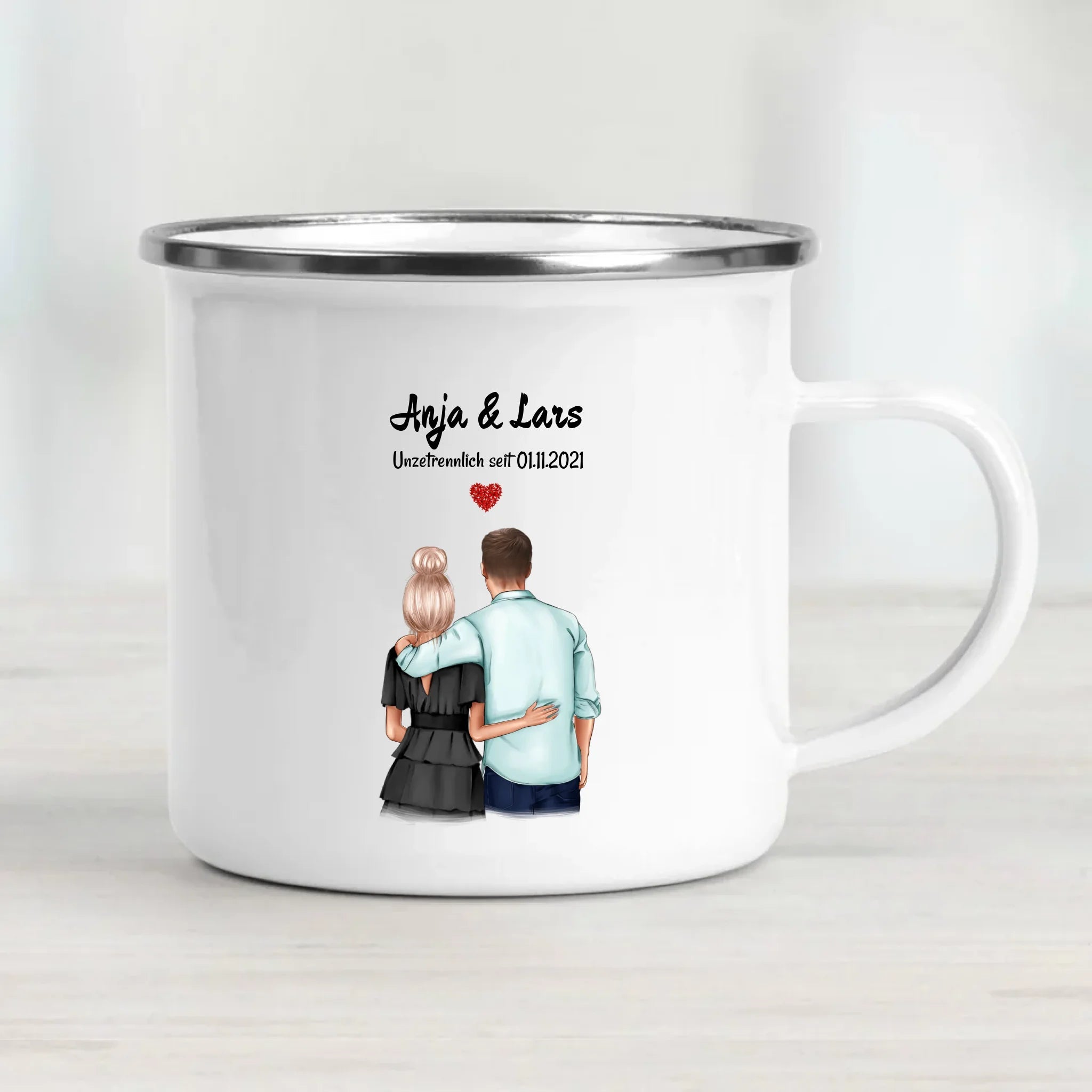 Jahrestag Geschenk Freund Freundin Tasse personalisiert - Cantty