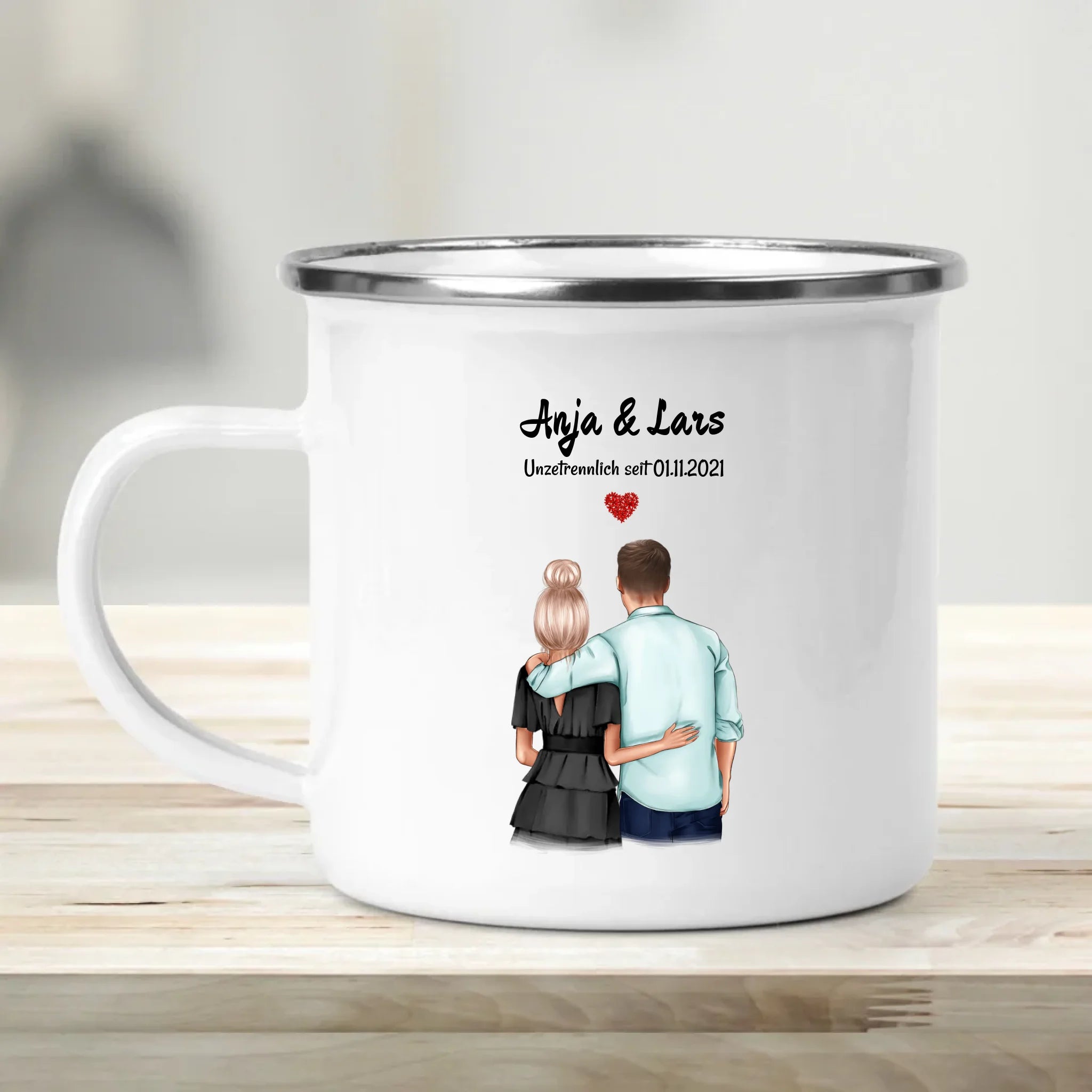 Jahrestag Geschenk Freund Freundin Tasse personalisiert - Cantty