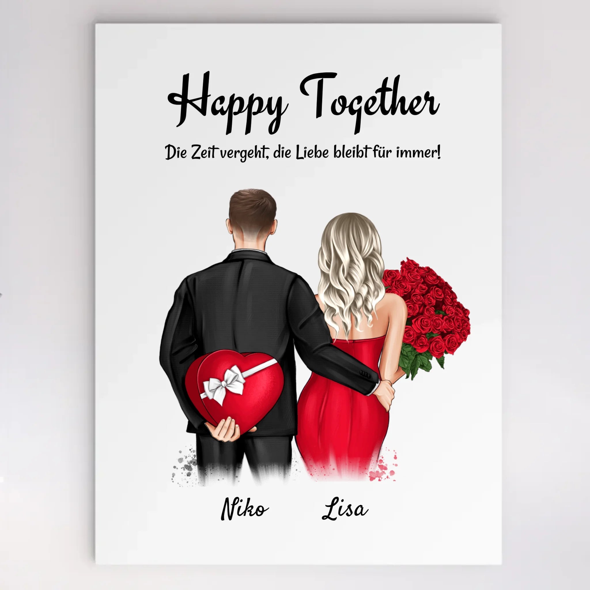 Jahrestag & Hochzeitstag Acrylglas Geschenk für Pärchen - Cantty