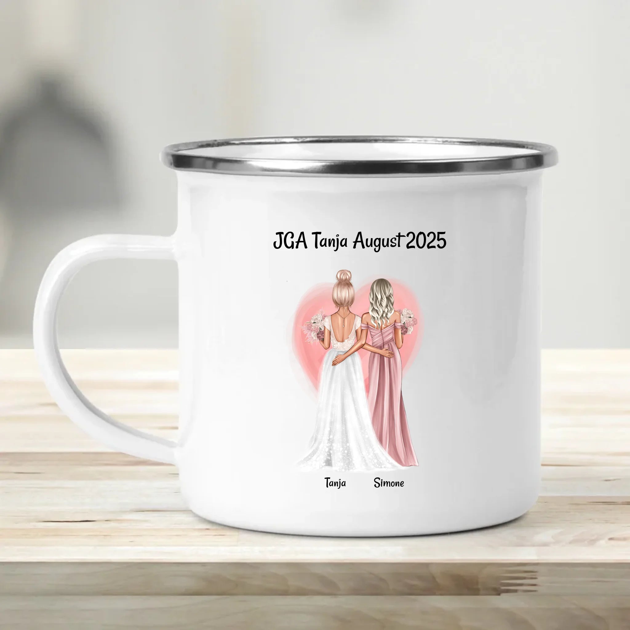 JGA Tasse Geschenk personalisiert 2 Freundinnen - Cantty