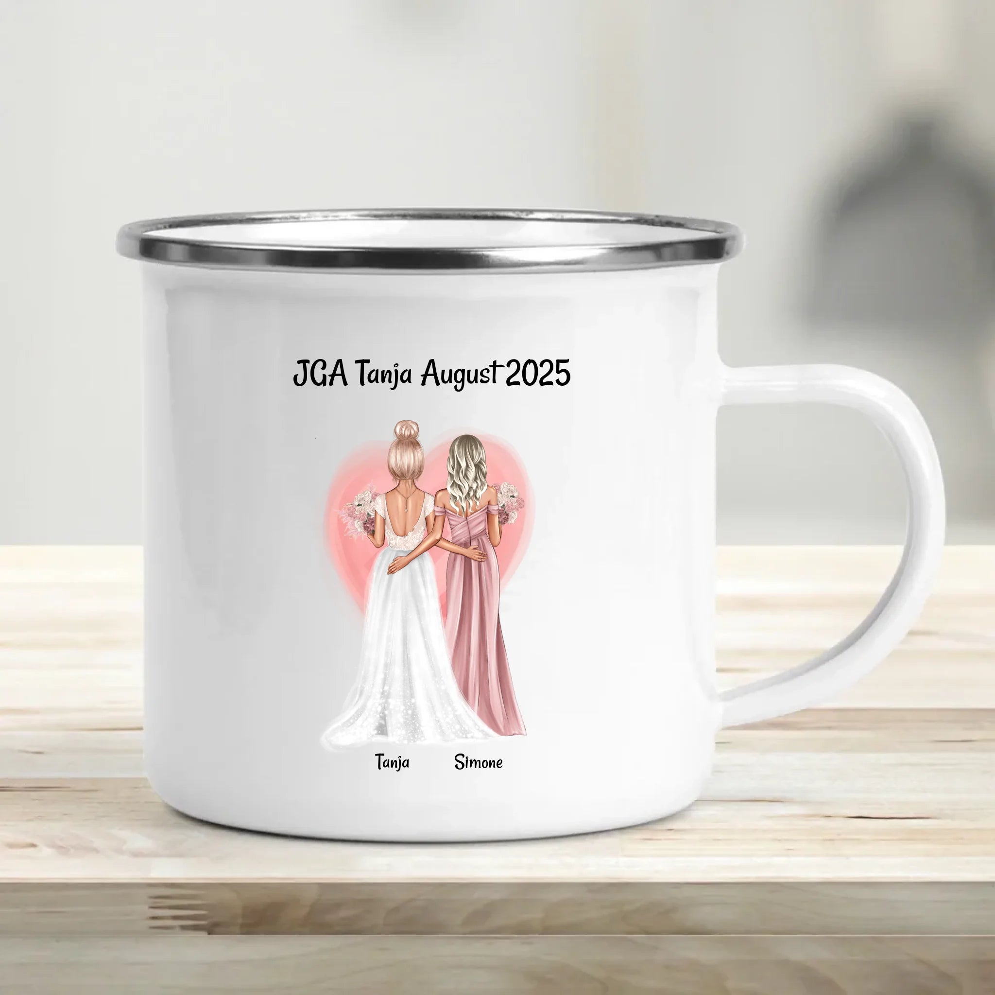 JGA Tasse Geschenk personalisiert 2 Freundinnen - Cantty