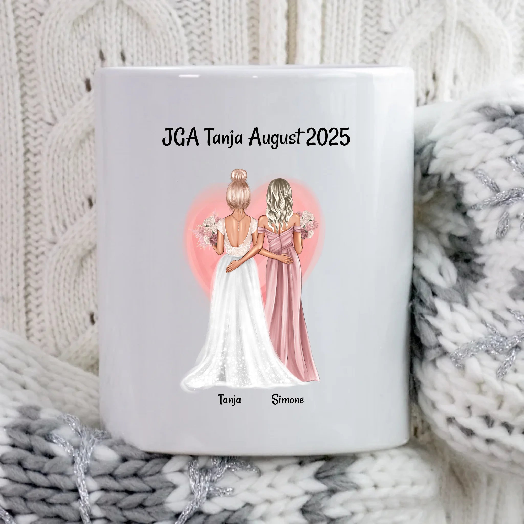 JGA Tasse Geschenk personalisiert 2 Freundinnen - Cantty