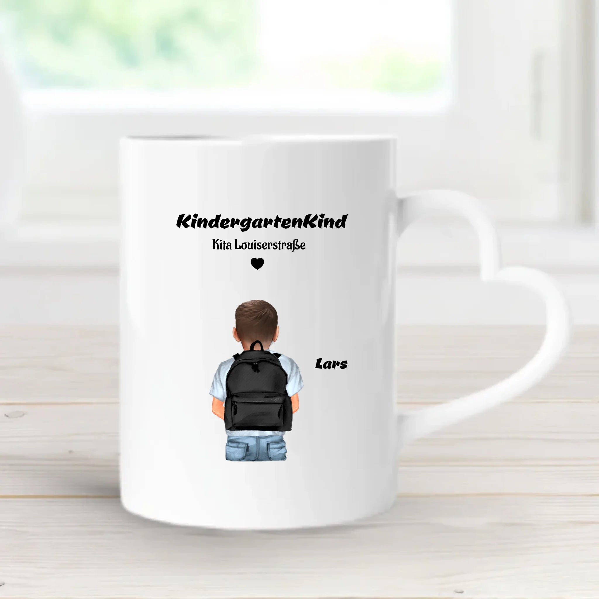 Junge Kindergartenkind Tasse personalisiert - Cantty