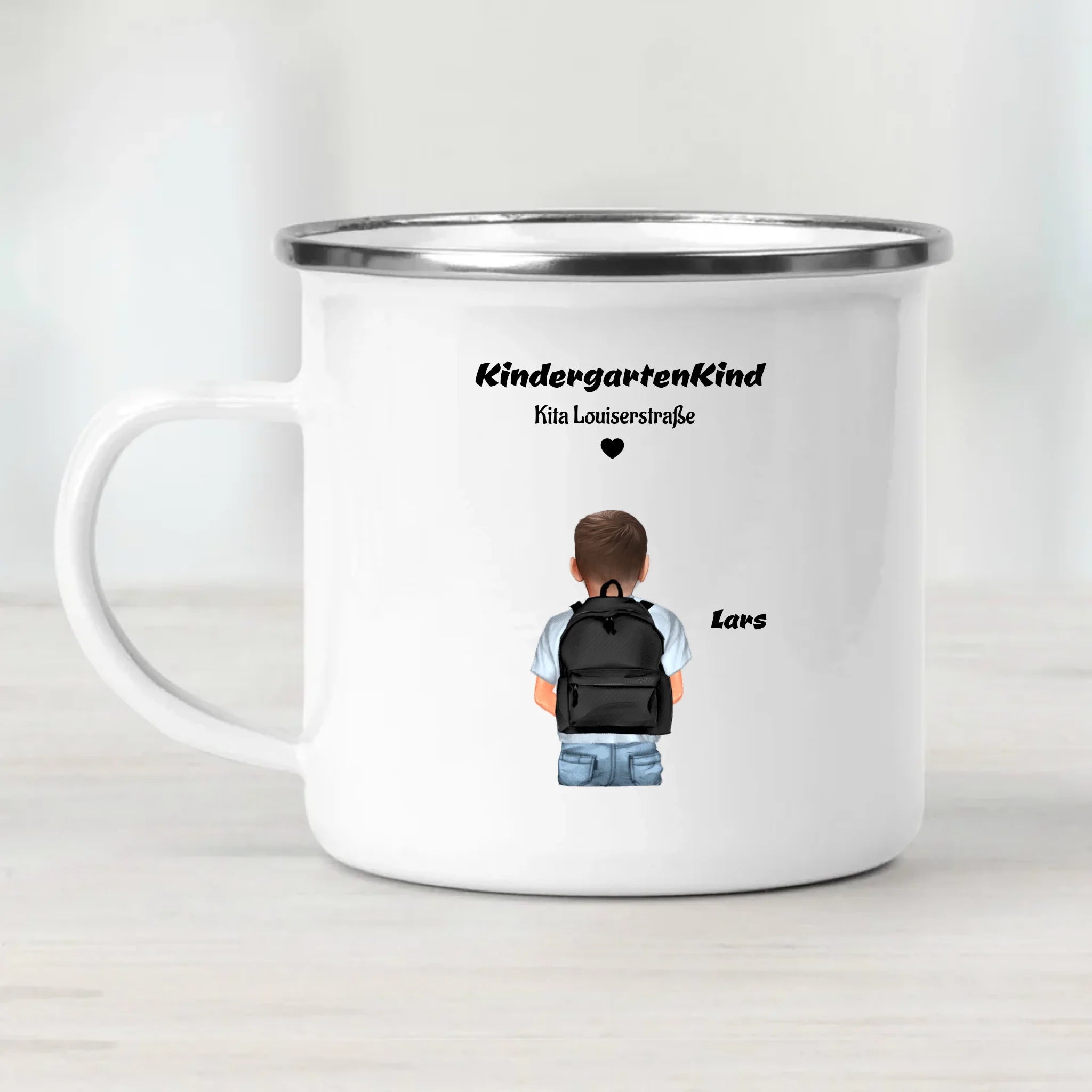 Junge Kindergartenkind Tasse personalisiert - Cantty