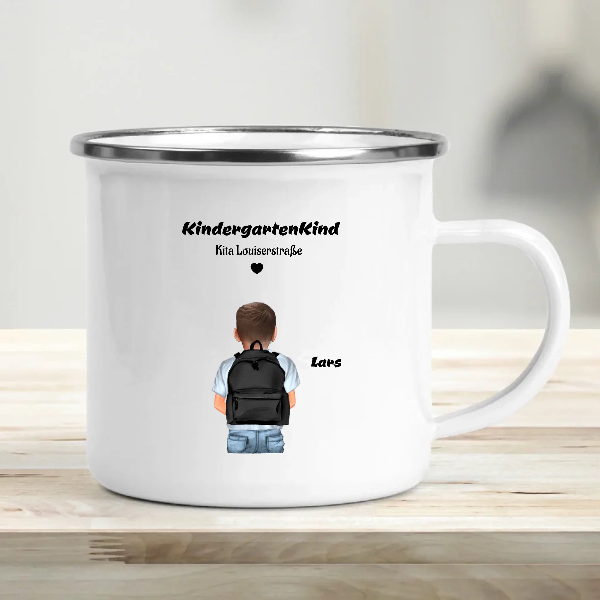 Junge Kindergartenkind Tasse personalisiert - Cantty