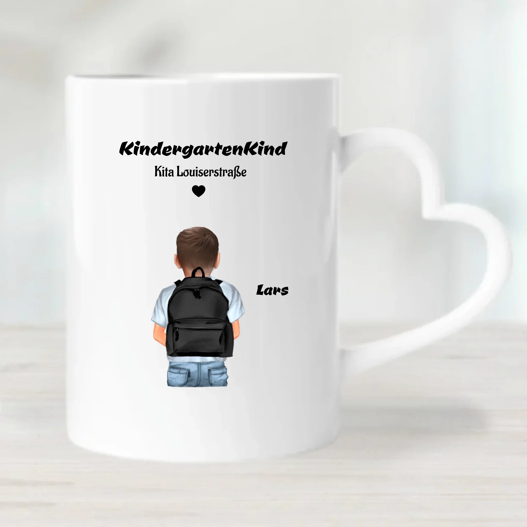 Junge Kindergartenkind Tasse personalisiert - Cantty