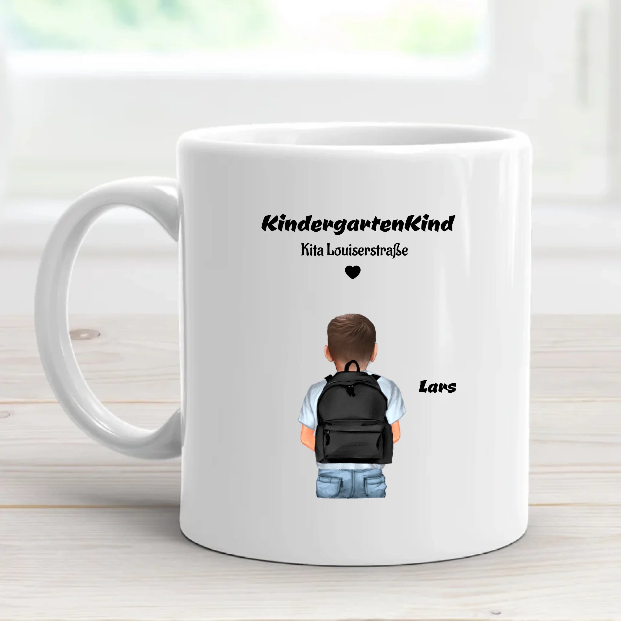 Junge Kindergartenkind Tasse personalisiert - Cantty