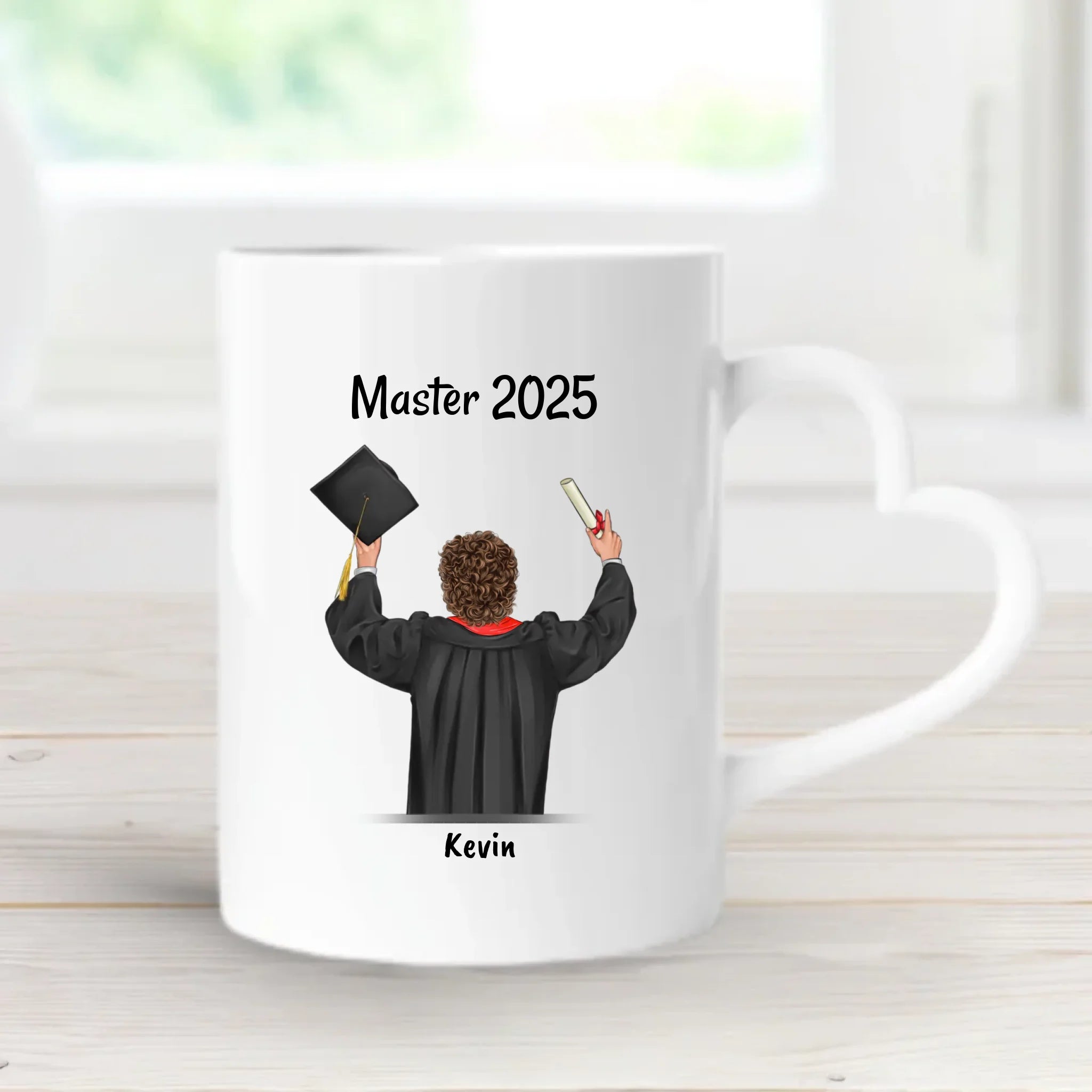 Junge Masterabschluss Tasse personalisiert - Cantty