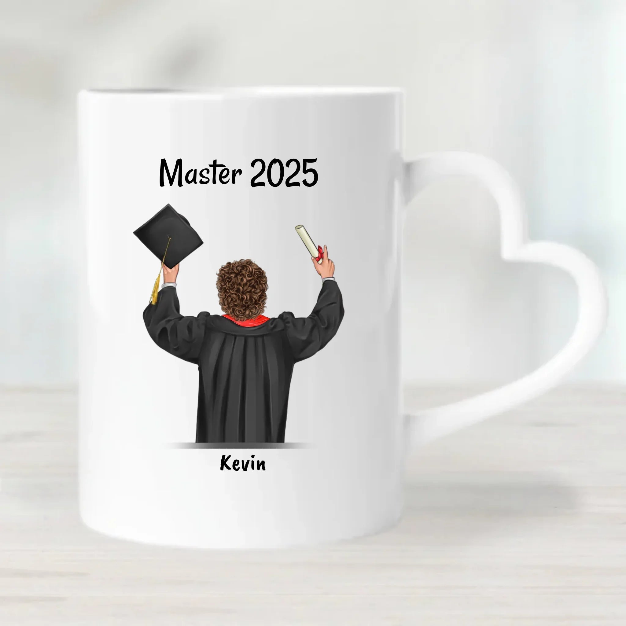 Junge Masterabschluss Tasse personalisiert - Cantty