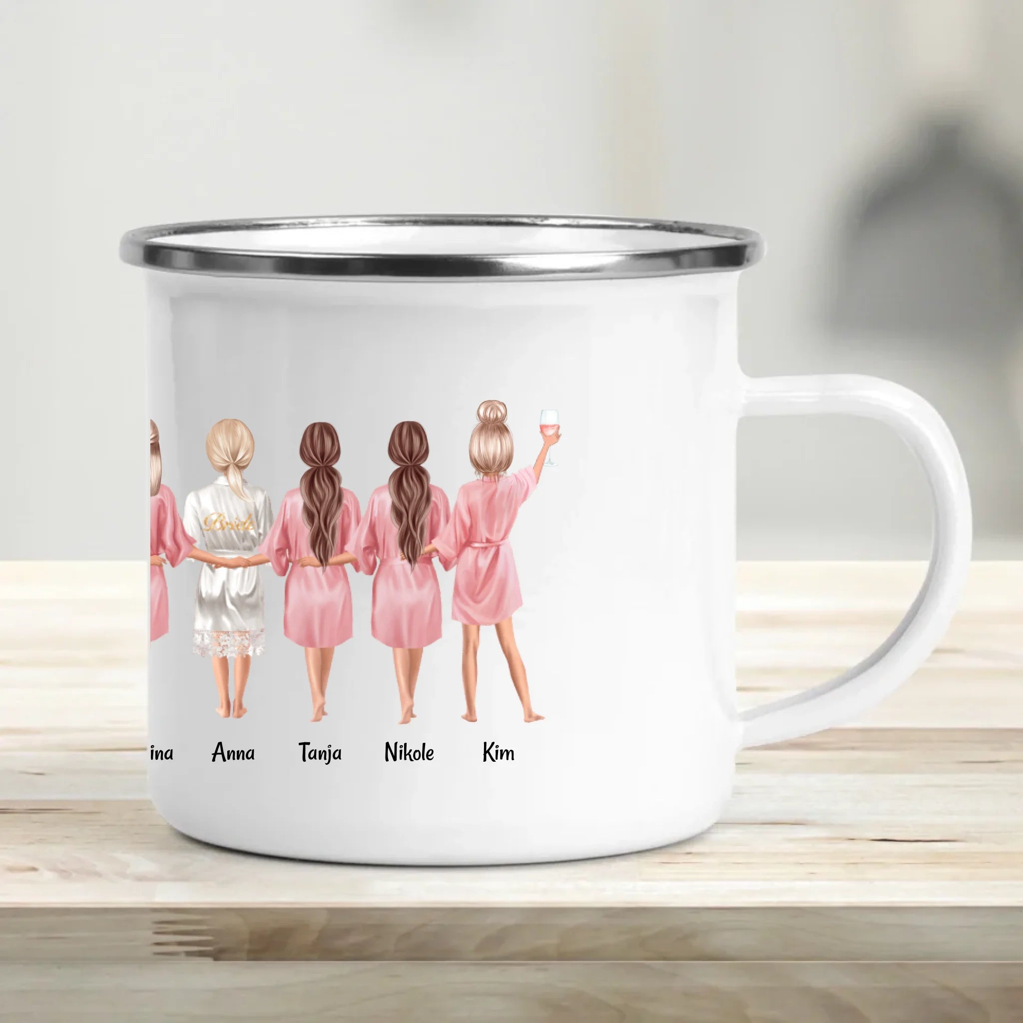 Junggesellinnenabschied JGA Tasse 3 - 9 Frauen Geschenk - Cantty