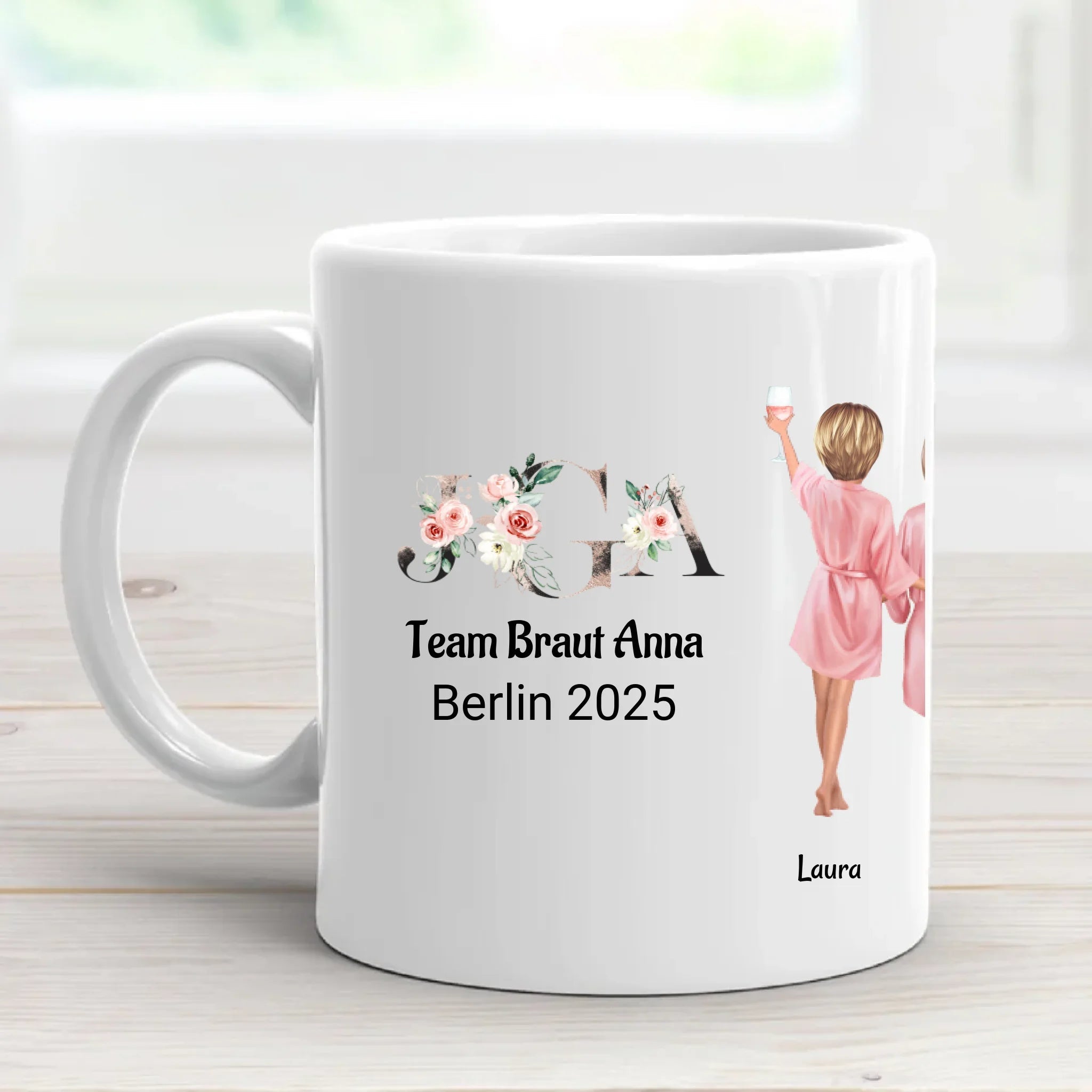 Junggesellinnenabschied JGA Tasse 3 - 9 Frauen Geschenk - Cantty