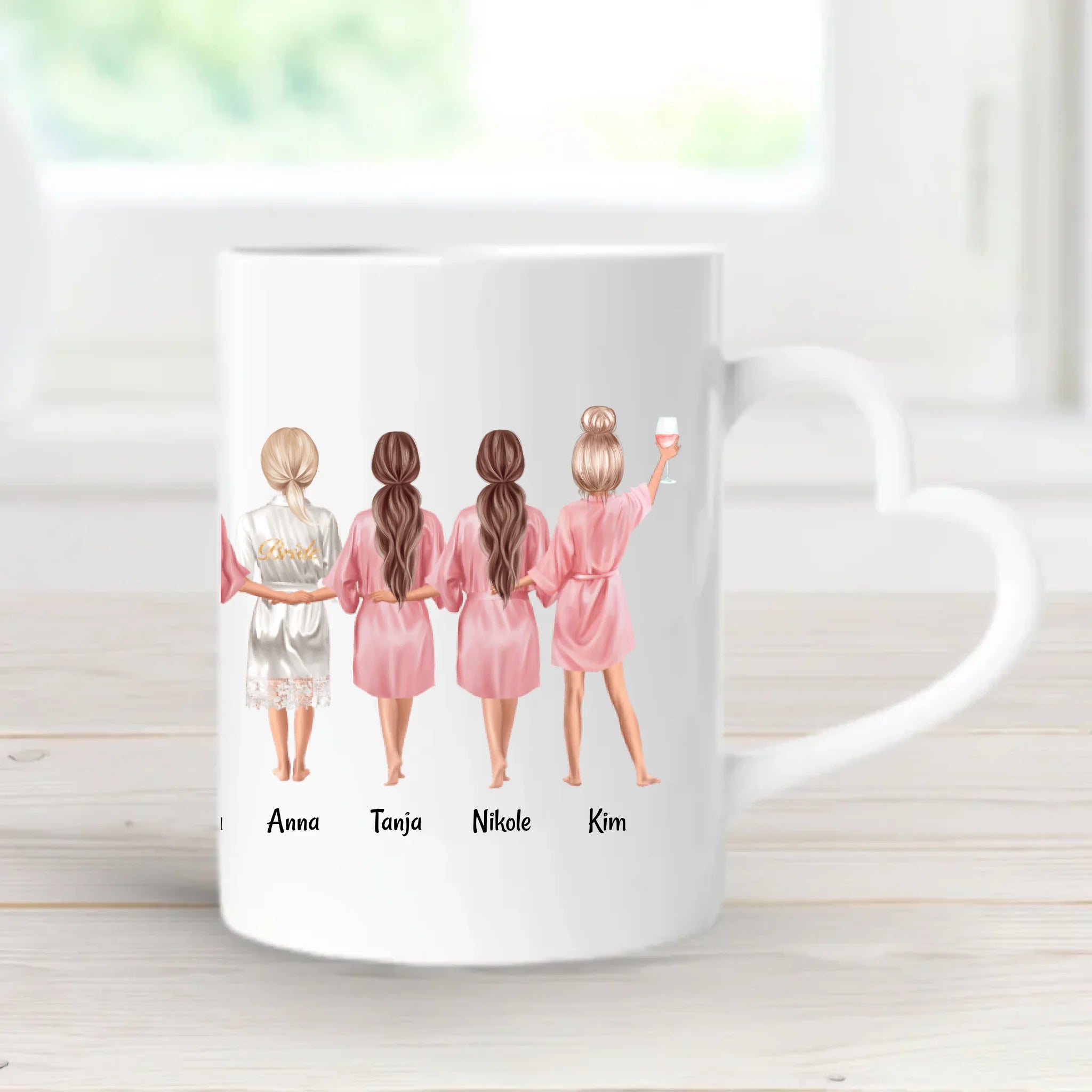 Junggesellinnenabschied JGA Tasse 3 - 9 Frauen Geschenk - Cantty