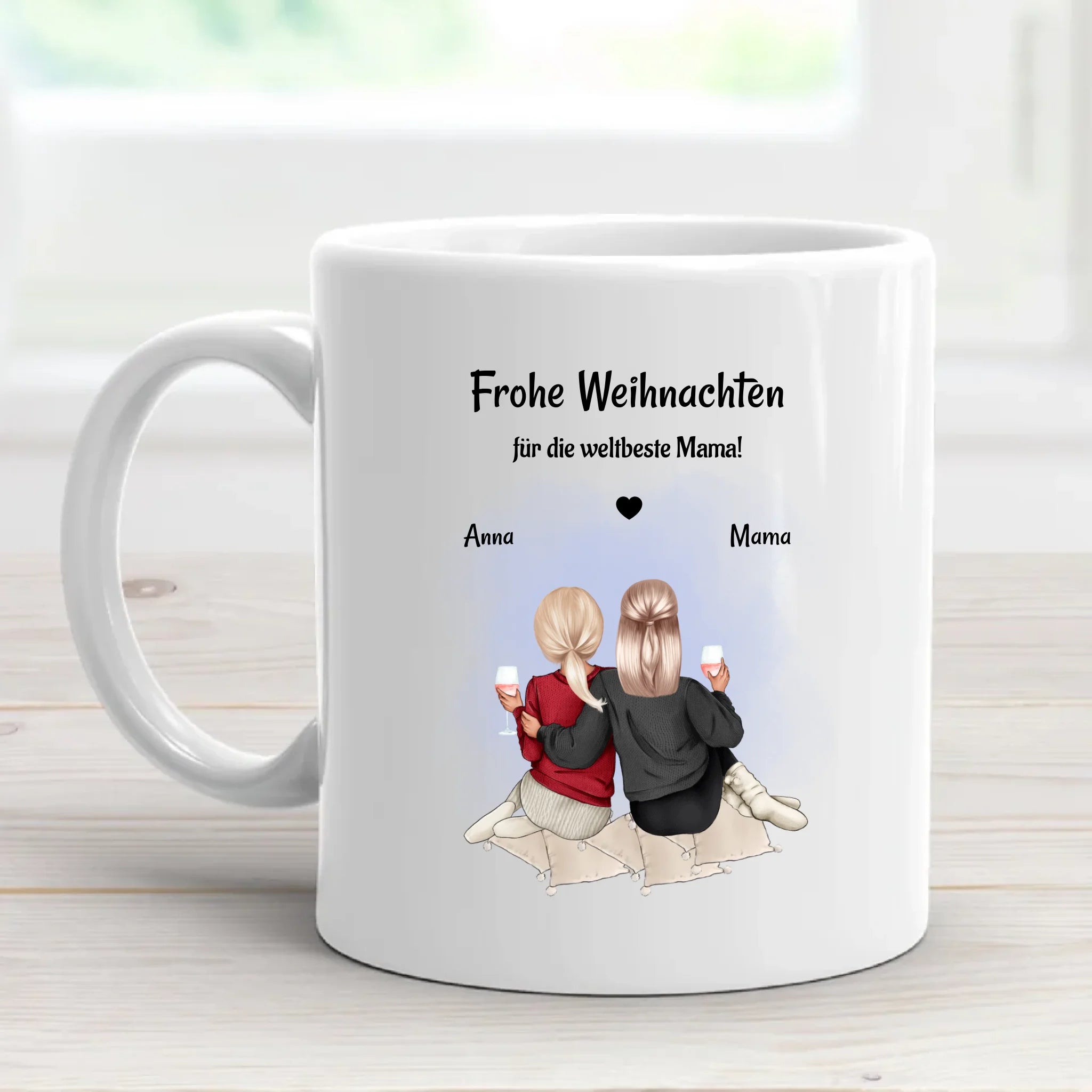 Kaffeetasse & Emaille Tasse Mama Tochter Weihnachtsgeschenk - Cantty
