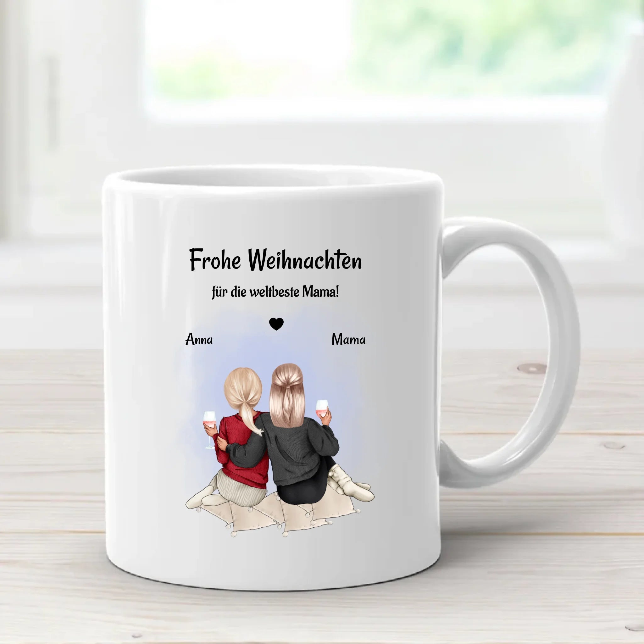 Kaffeetasse & Emaille Tasse Mama Tochter Weihnachtsgeschenk - Cantty