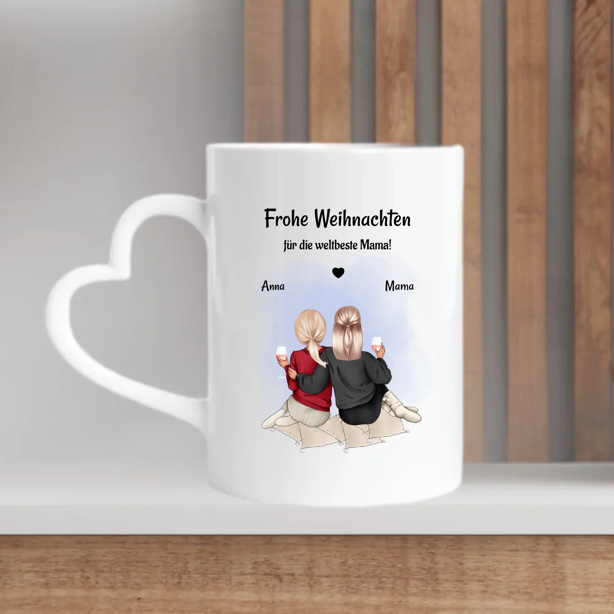 Kaffeetasse & Emaille Tasse Mama Tochter Weihnachtsgeschenk - Cantty