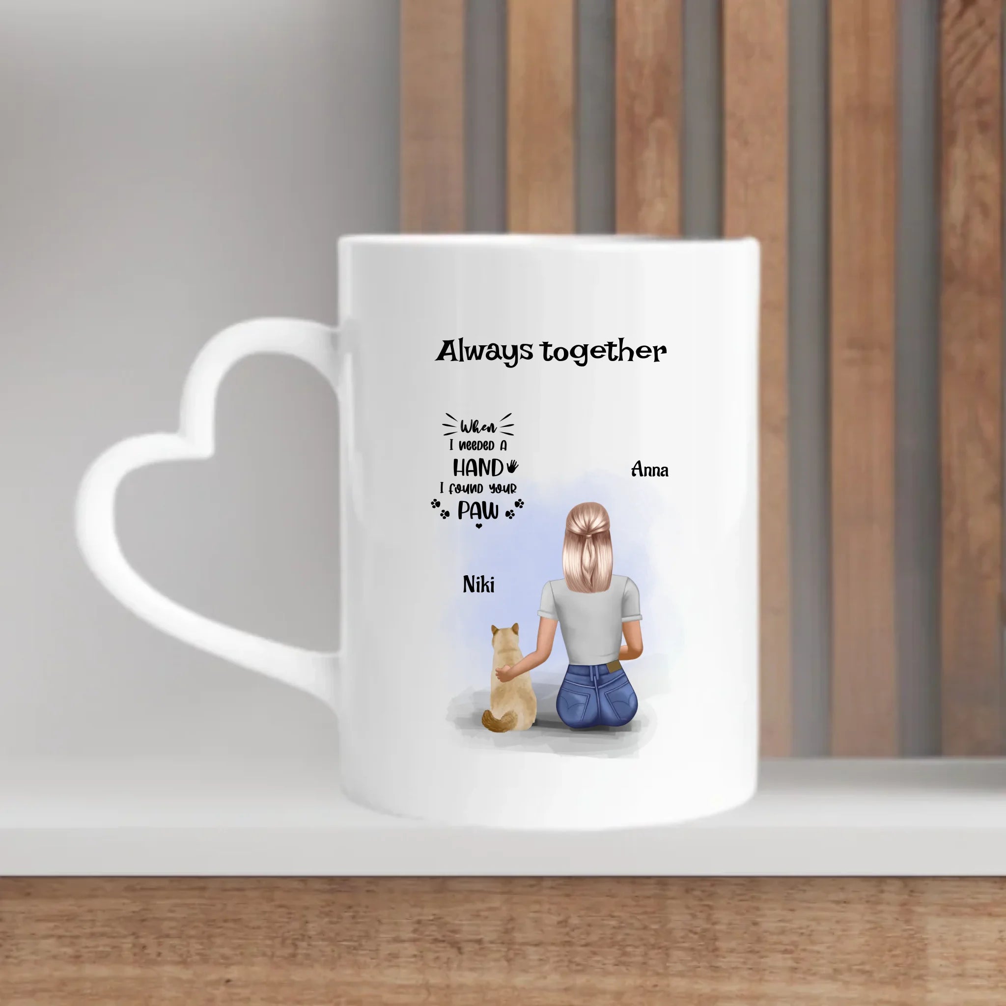 Katze und Frau Tasse Geschenk für Katzenbesitzerin - Cantty