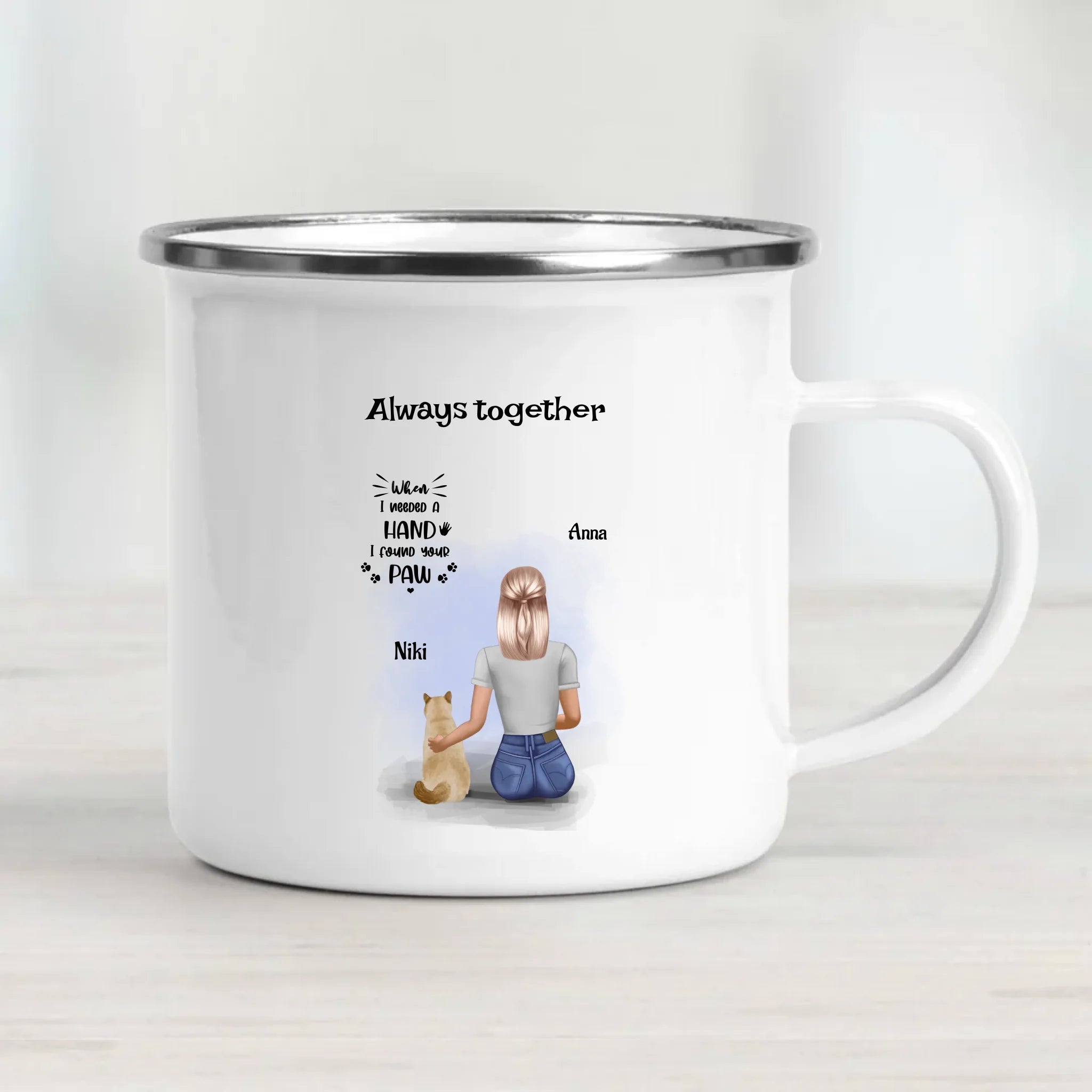 Katze und Frau Tasse Geschenk für Katzenbesitzerin - Cantty