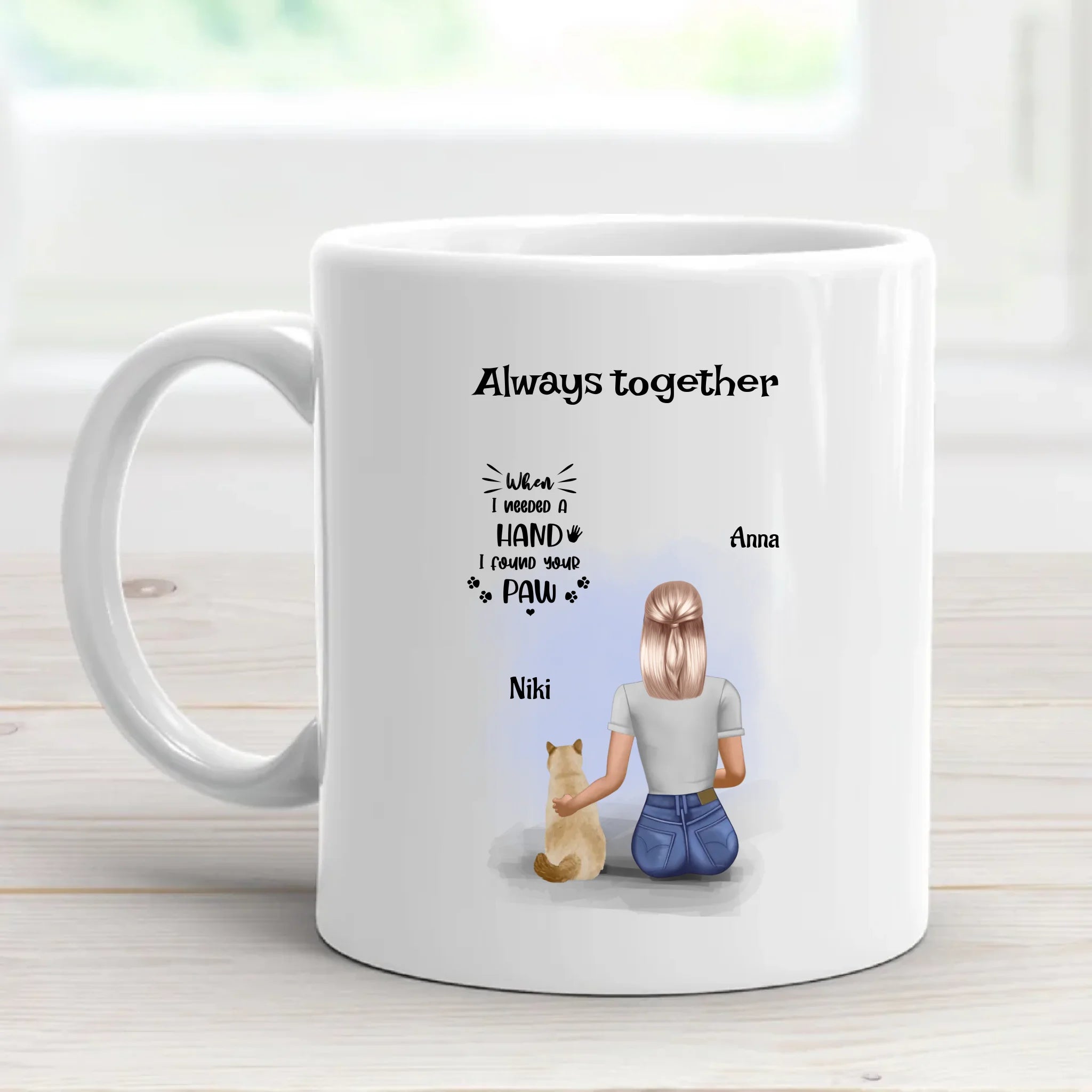 Katze und Frau Tasse Geschenk für Katzenbesitzerin - Cantty