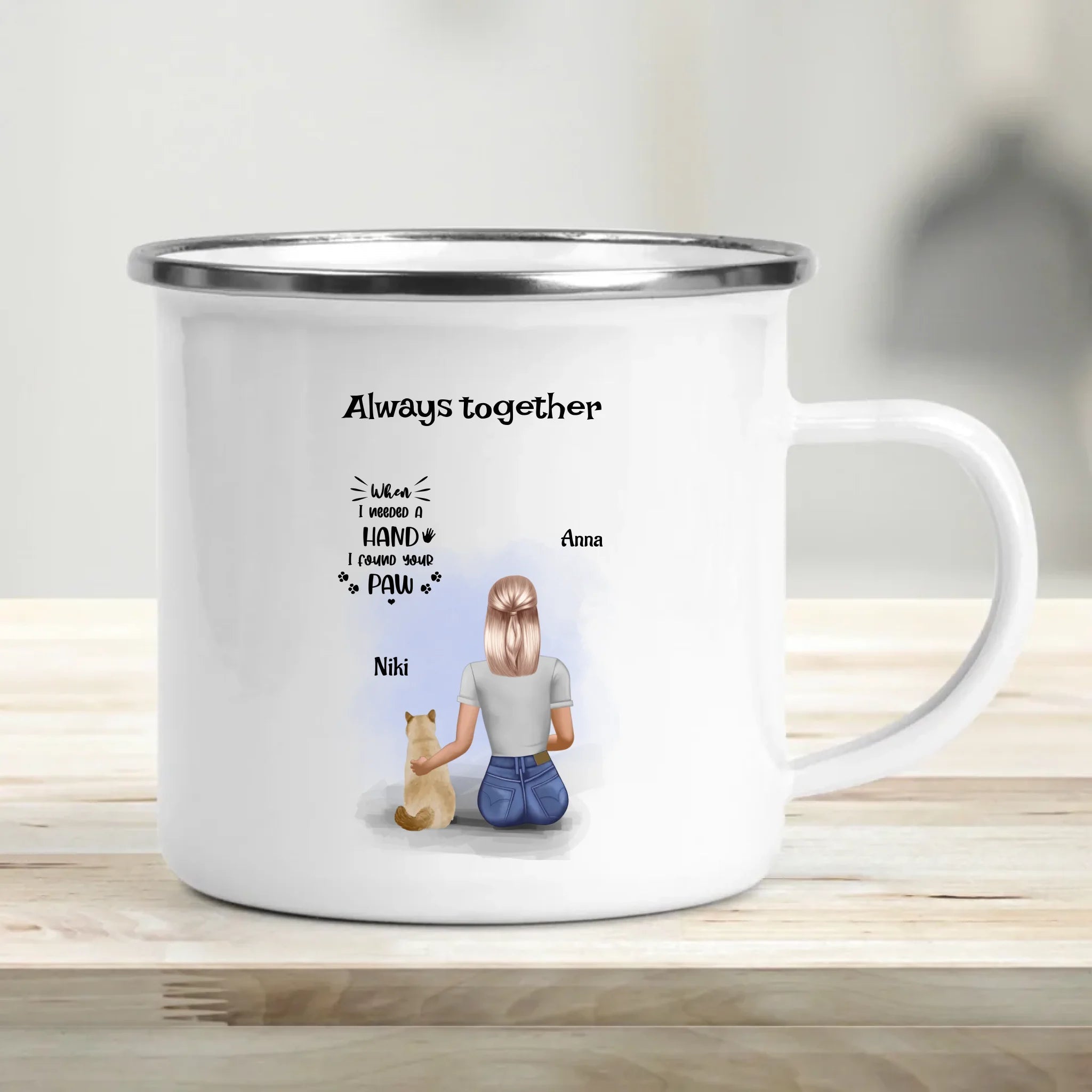 Katze und Frau Tasse Geschenk für Katzenbesitzerin - Cantty