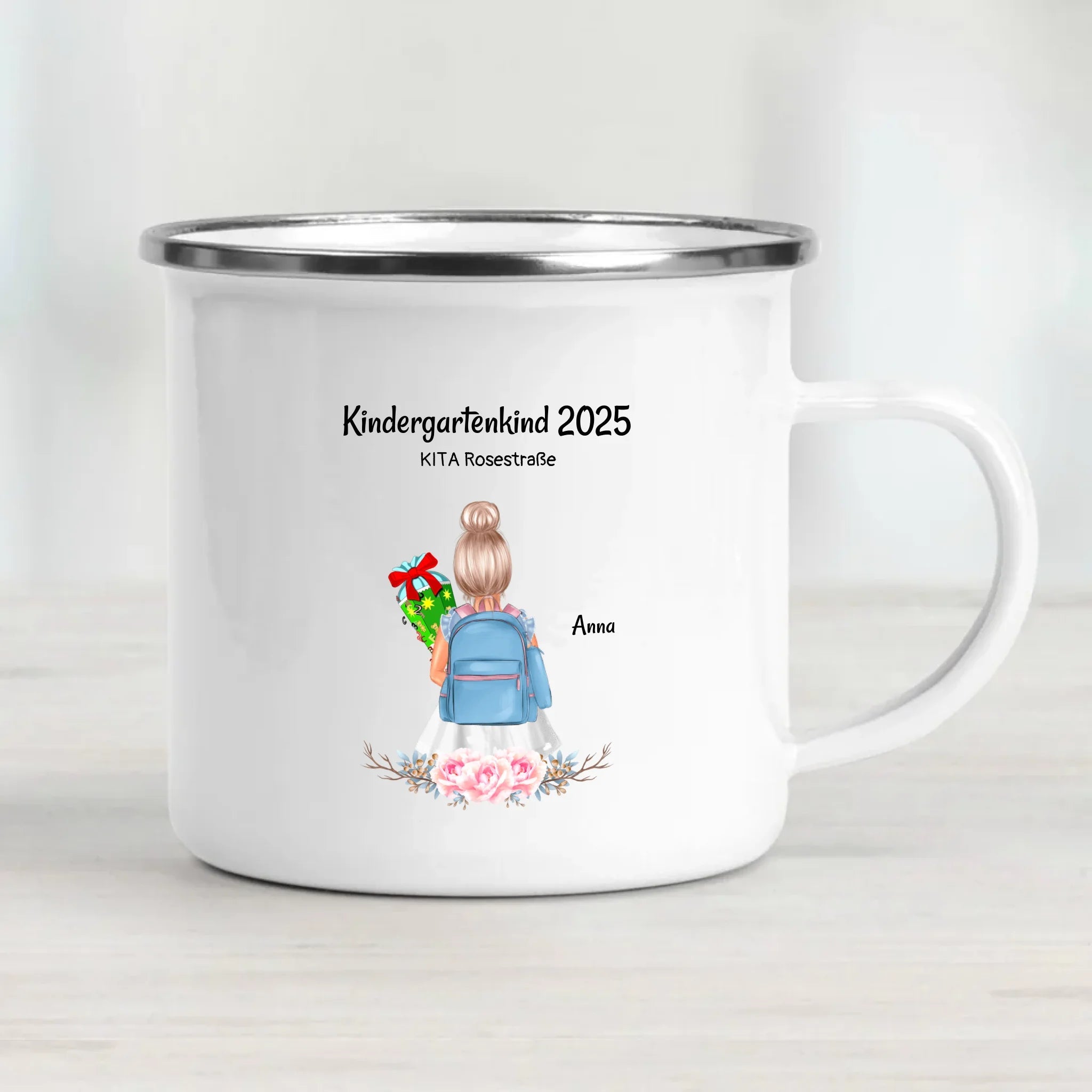 Kindergartenkind Mädchen Tasse personalisiert - Cantty