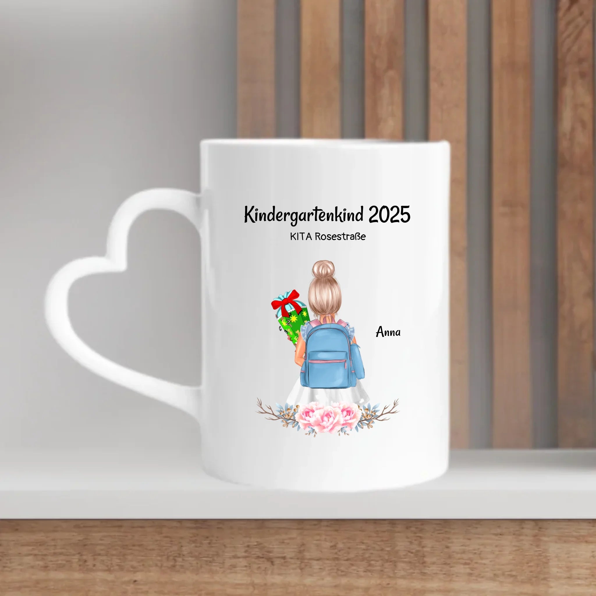 Kindergartenkind Mädchen Tasse personalisiert - Cantty