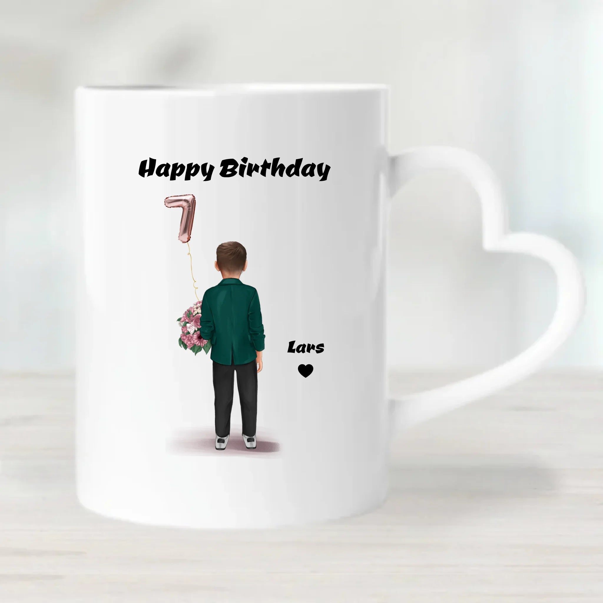 Kindergeburtstag Junge Tasse Geschenk personalisiert - Cantty