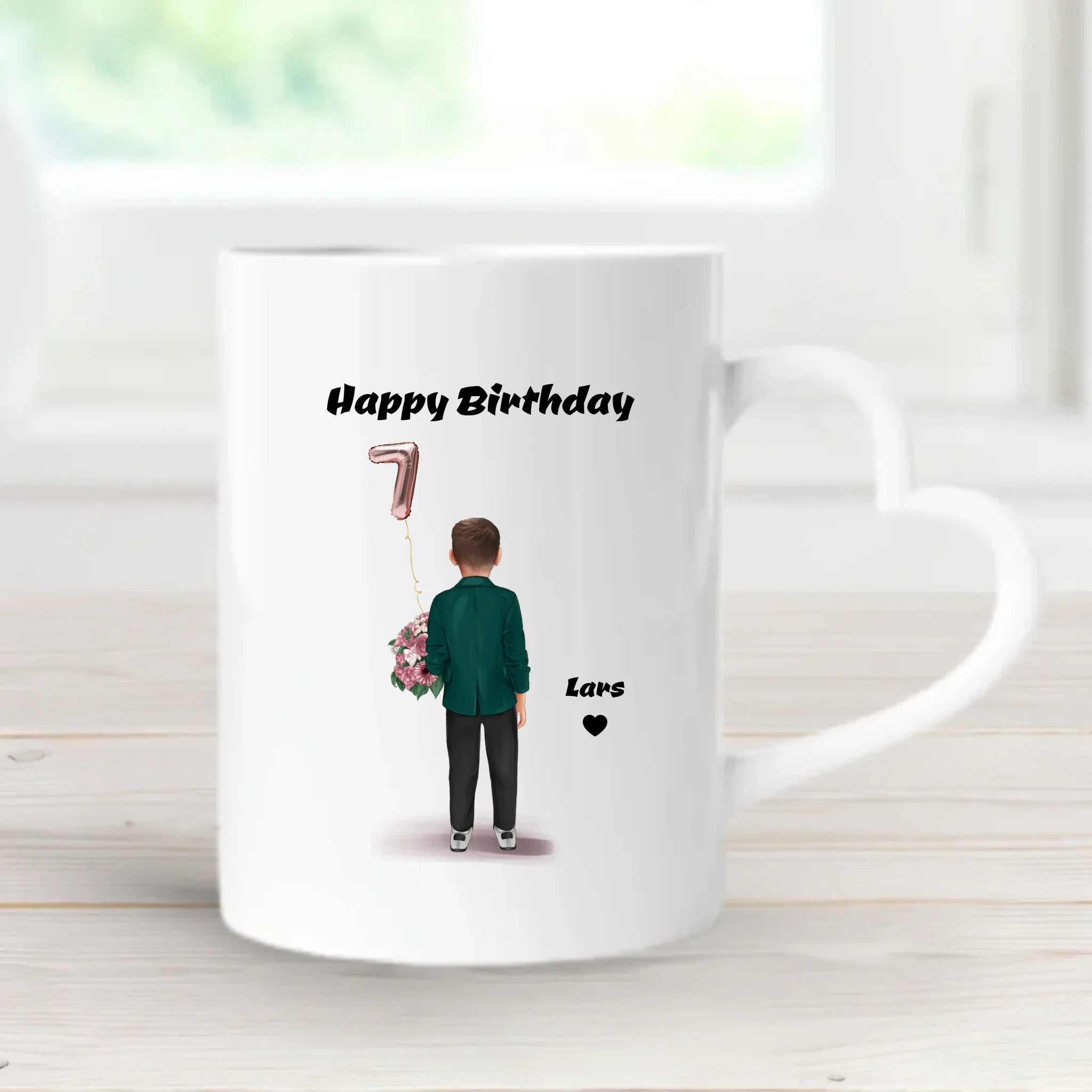 Kindergeburtstag Junge Tasse Geschenk personalisiert - Cantty