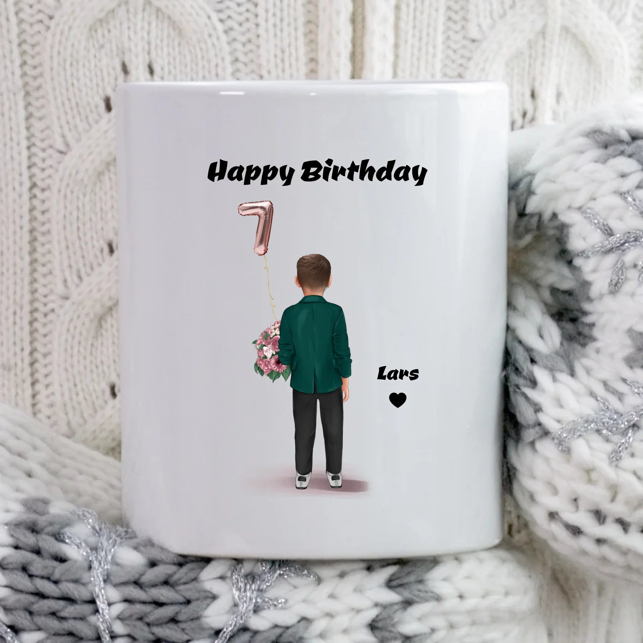 Kindergeburtstag Junge Tasse Geschenk personalisiert - Cantty