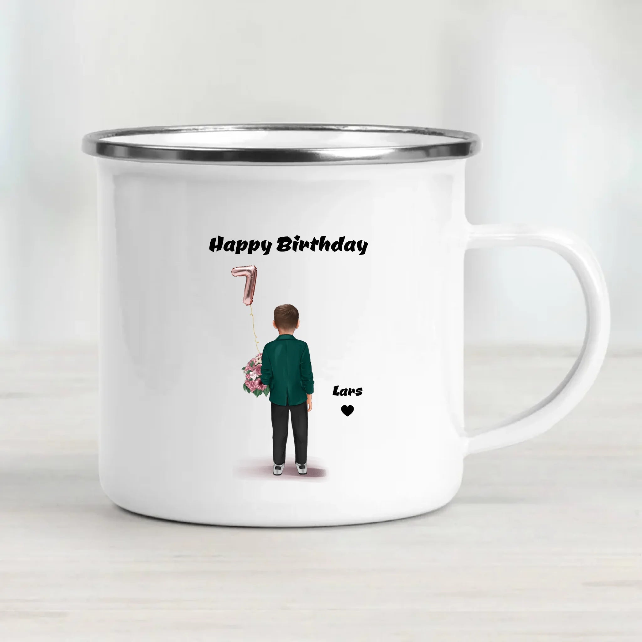 Kindergeburtstag Junge Tasse Geschenk personalisiert - Cantty