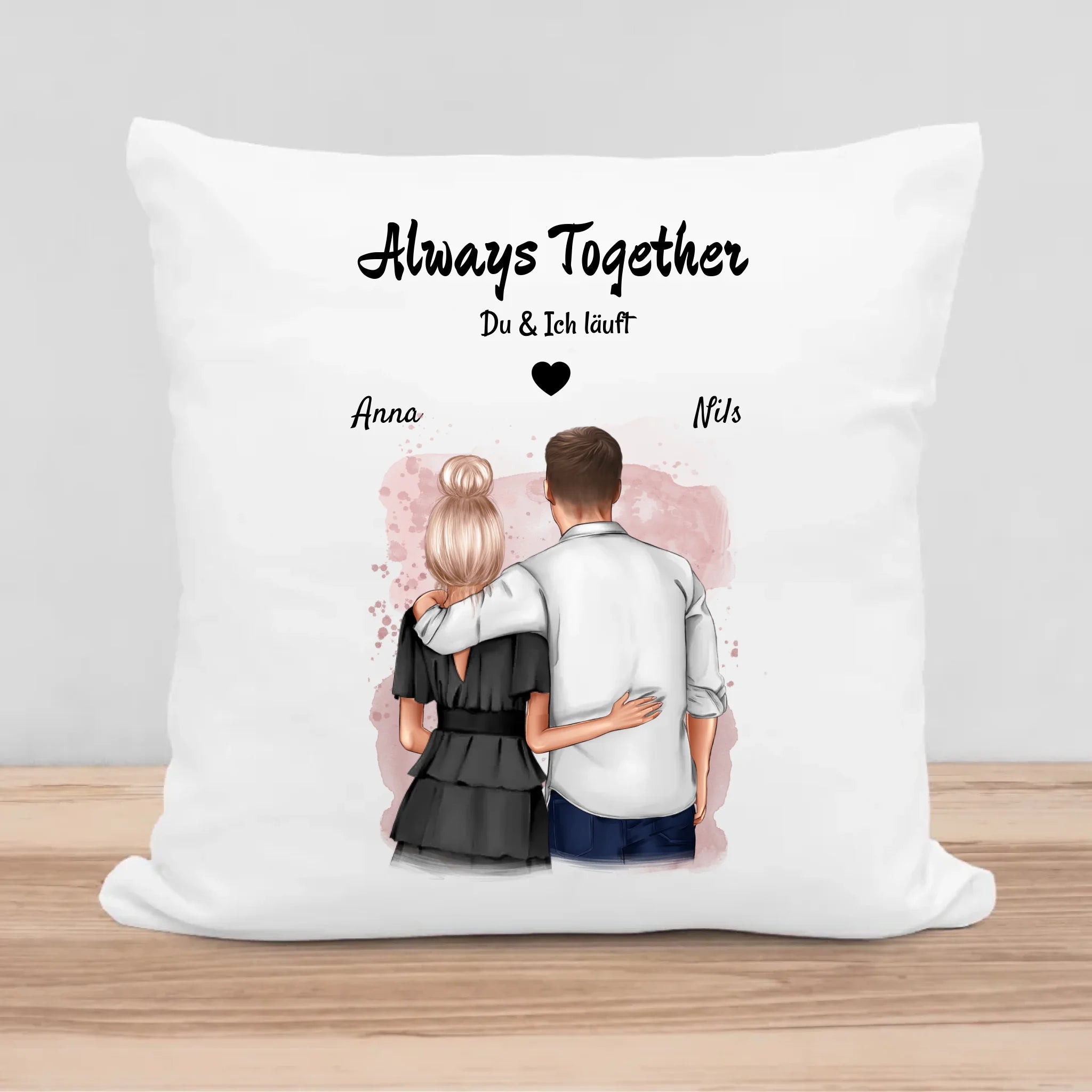 Kissen Geschenk zum 1,2,3,4,5 Jahrestag PĂ€rchen personalisiert - Cantty