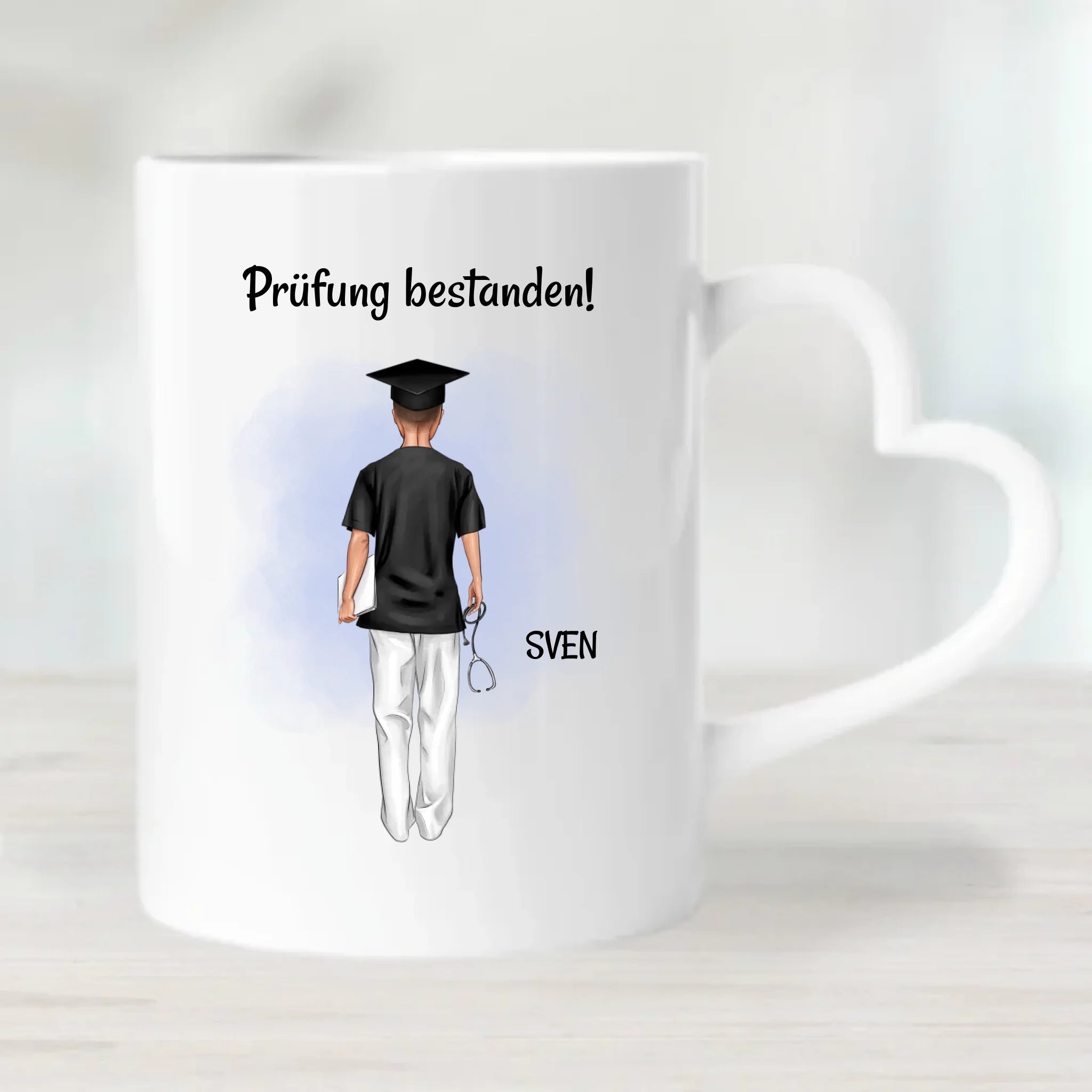 Krankenpfleger Mann Abschlussgeschenk Tasse personalisiert - Cantty