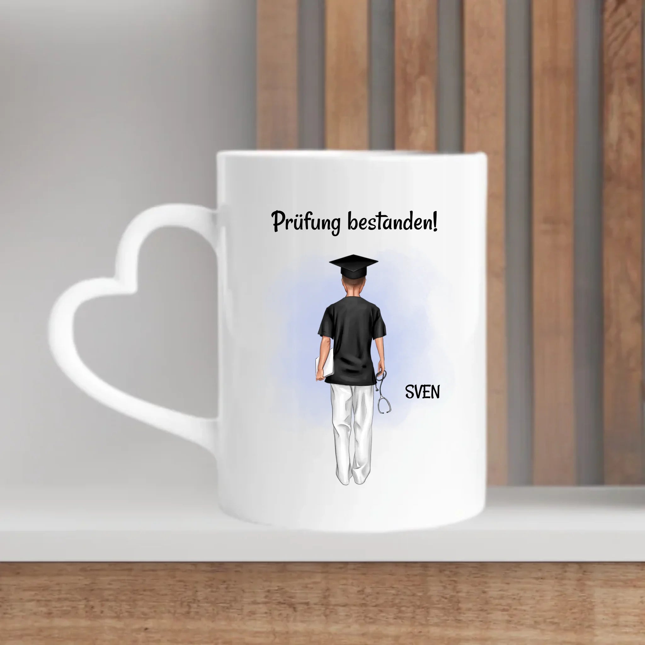 Krankenpfleger Mann Abschlussgeschenk Tasse personalisiert - Cantty