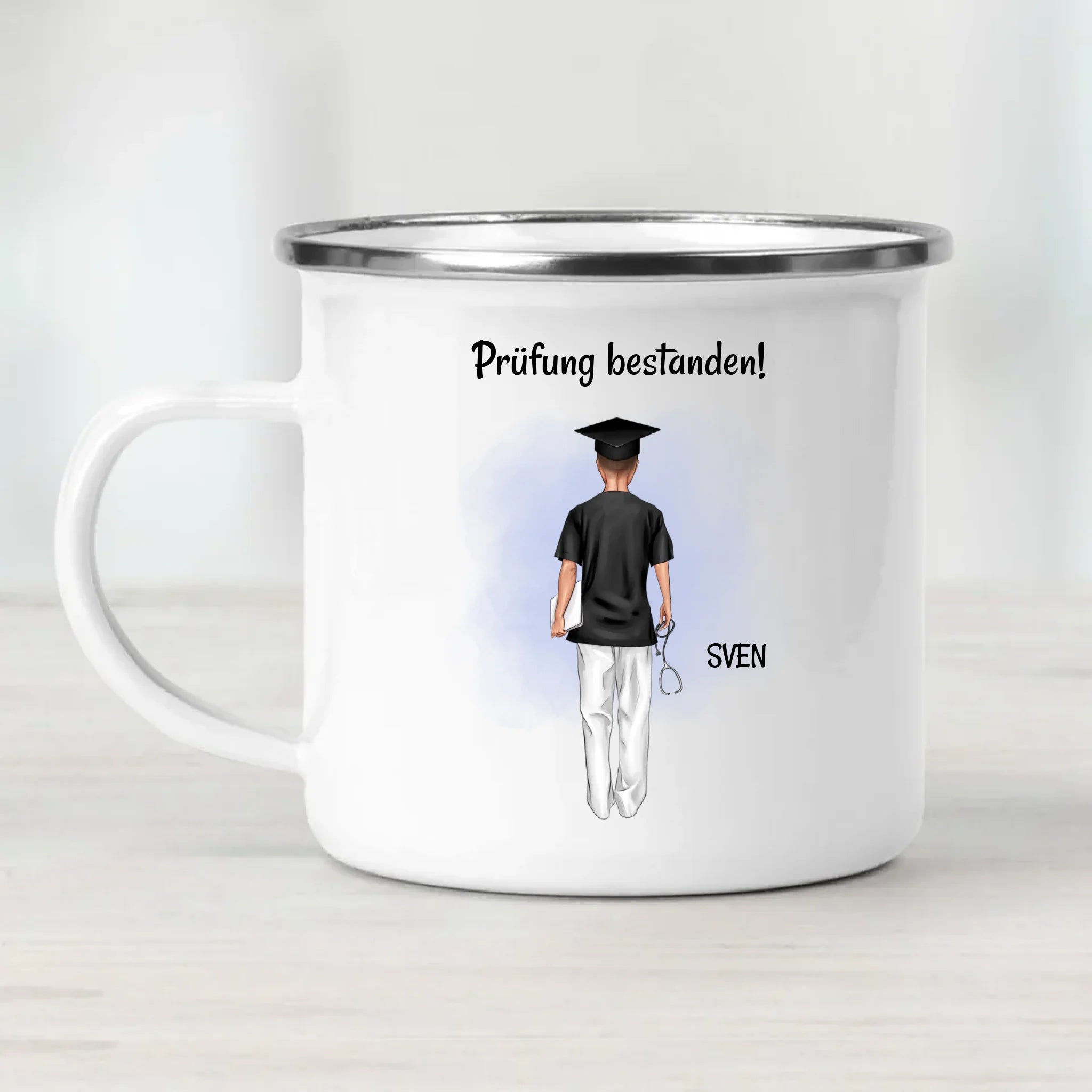 Krankenpfleger Mann Abschlussgeschenk Tasse personalisiert - Cantty
