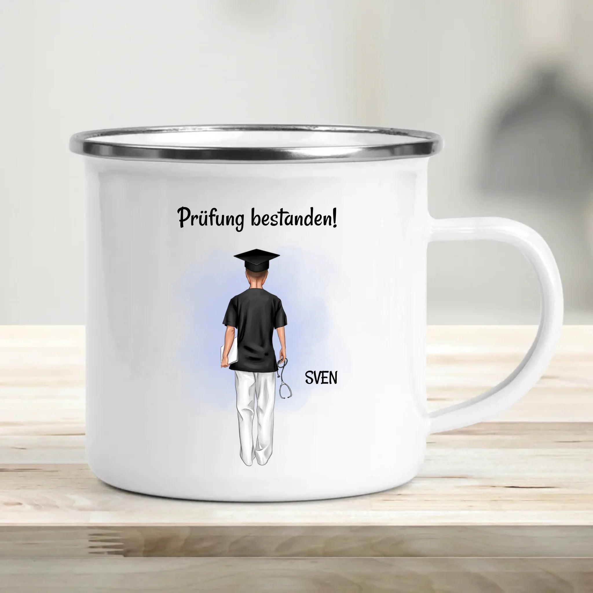 Krankenpfleger Mann Abschlussgeschenk Tasse personalisiert - Cantty