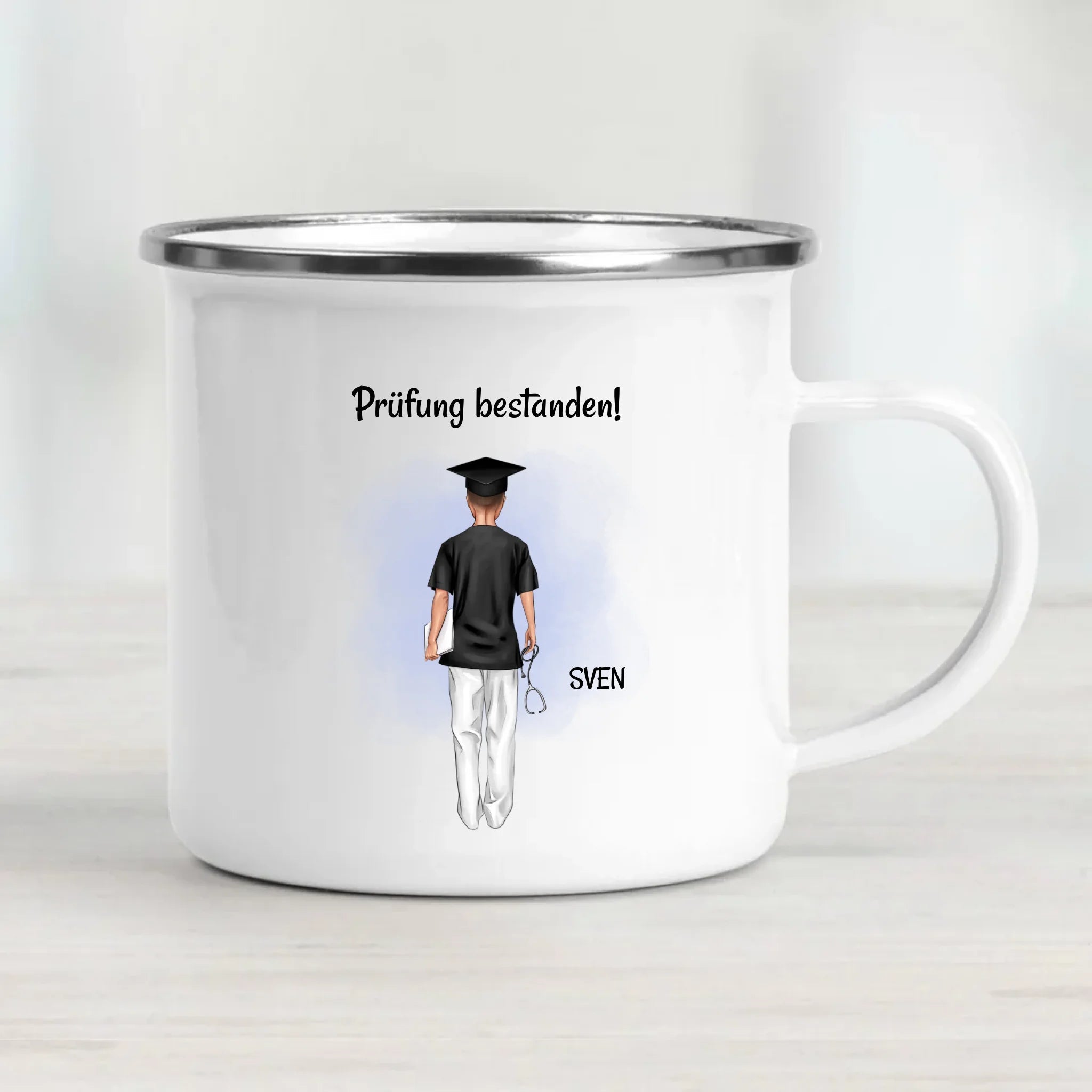 Krankenpfleger Mann Abschlussgeschenk Tasse personalisiert - Cantty