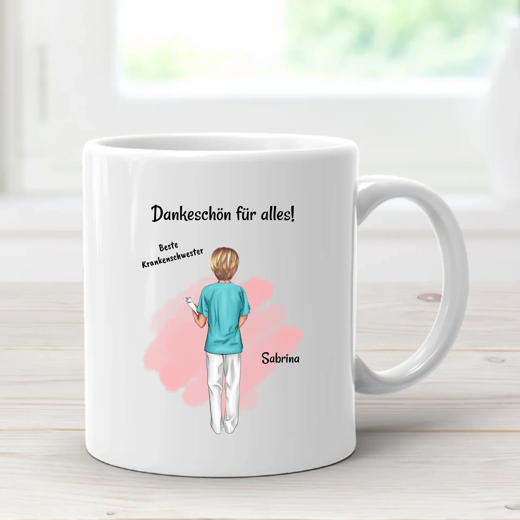 Krankenschwester Dankeschön Geschenk Tasse - Cantty