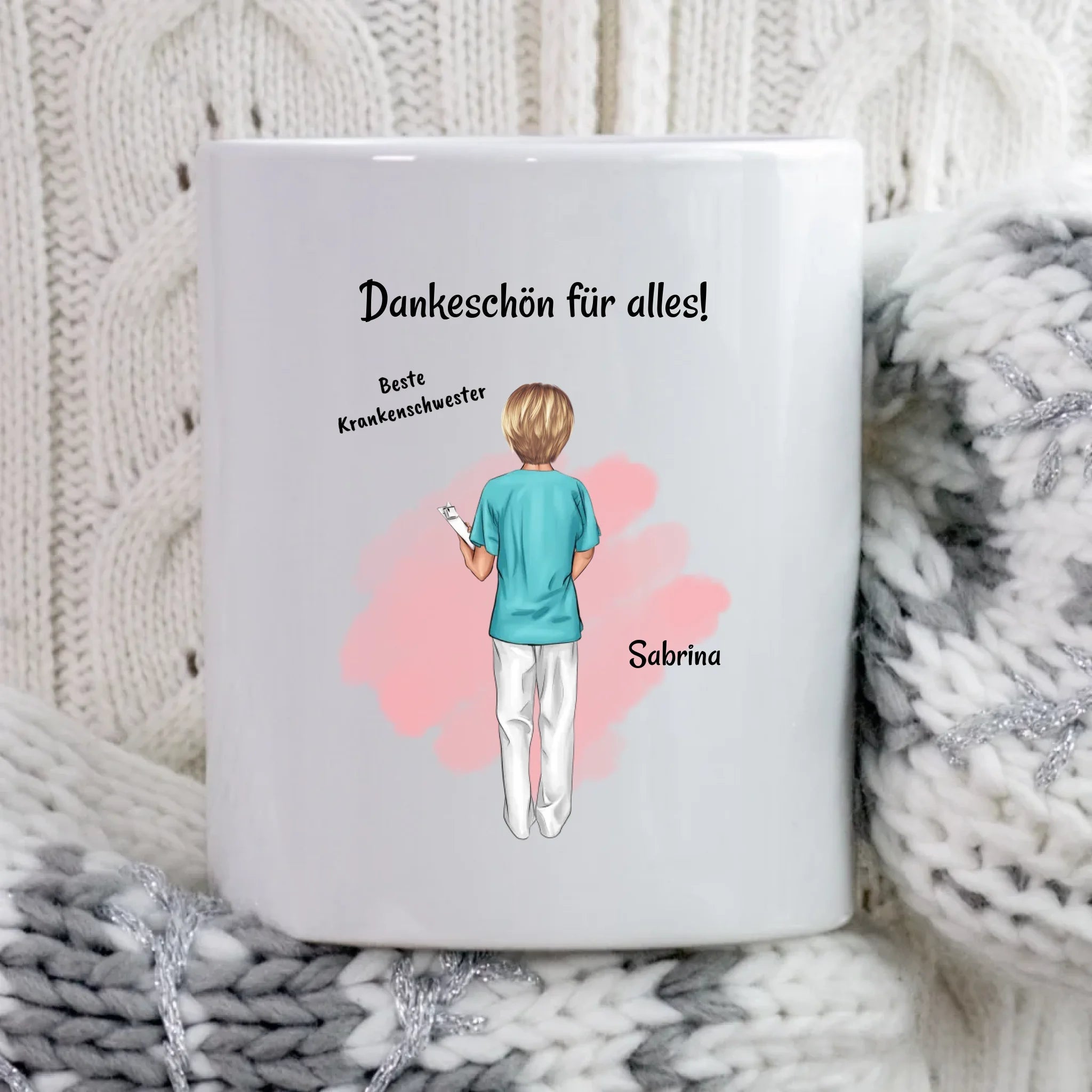 Krankenschwester Dankeschön Geschenk Tasse - Cantty