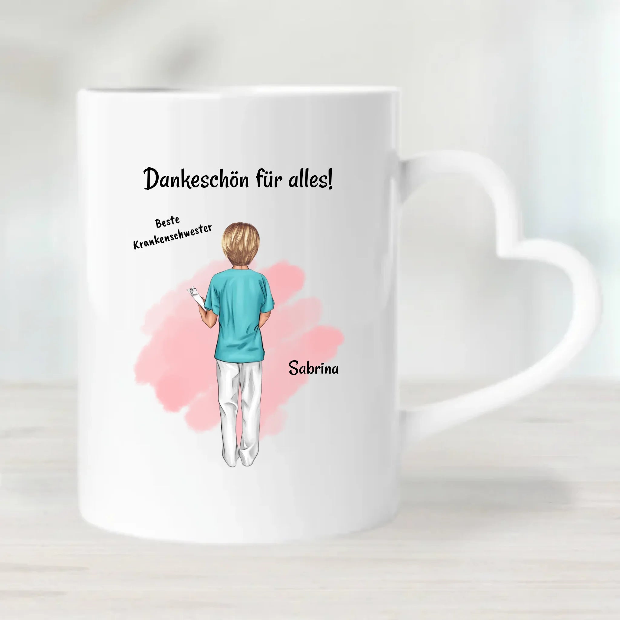 Krankenschwester Dankeschön Geschenk Tasse - Cantty