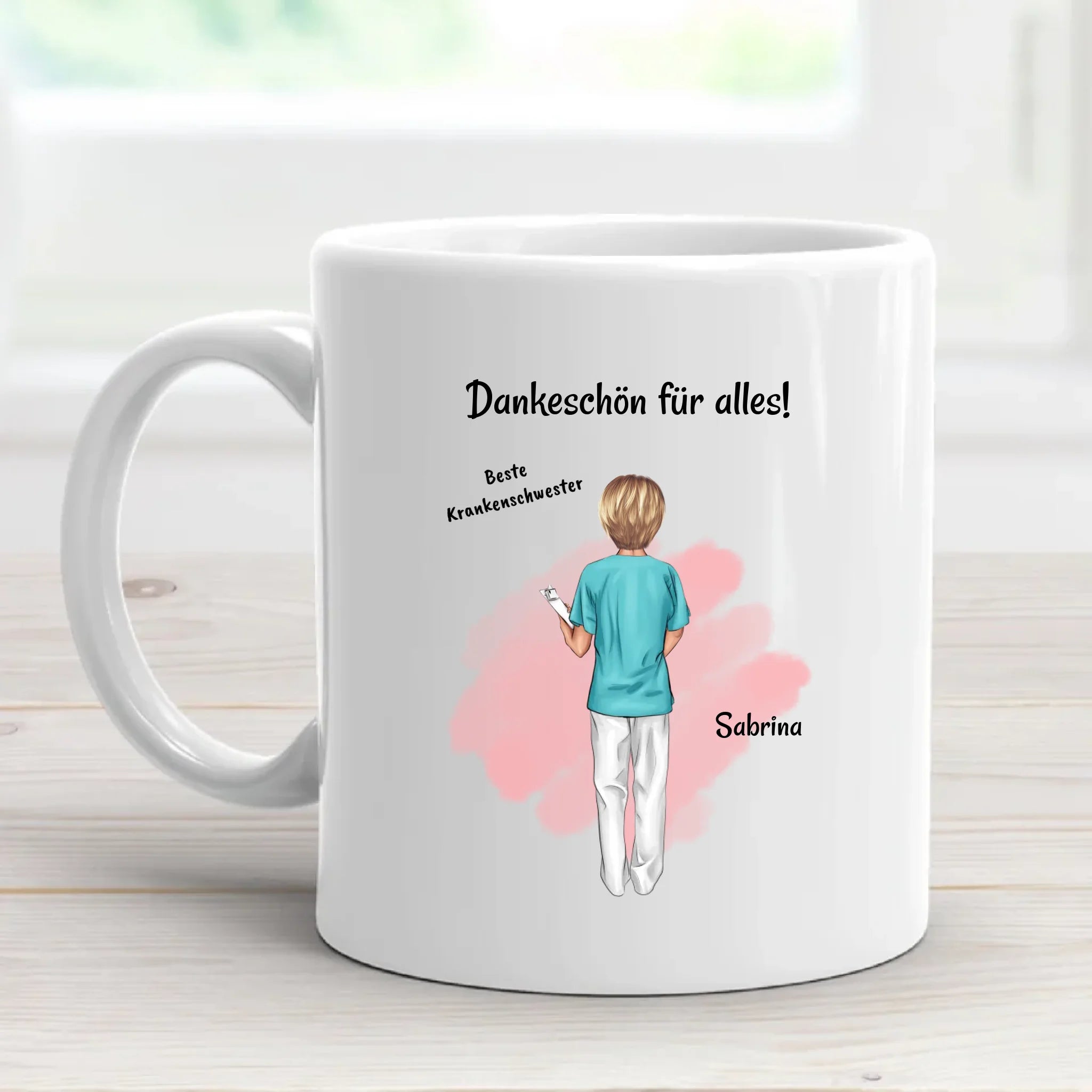 Krankenschwester Dankeschön Geschenk Tasse - Cantty