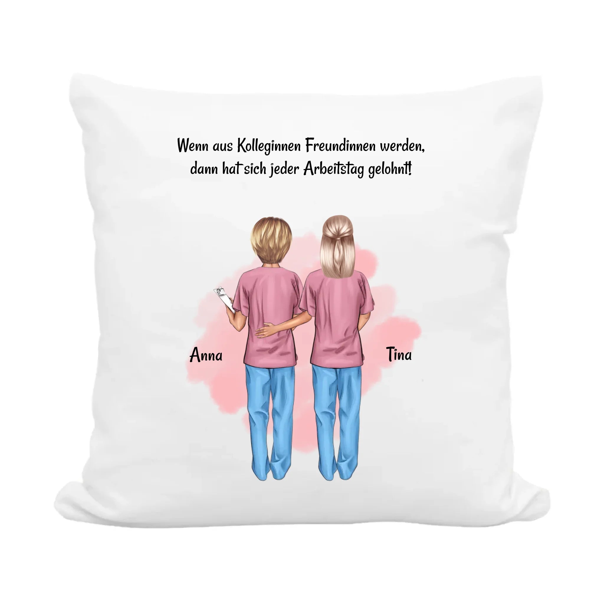 Krankenschwester Kolleginnen Kissen Geschenk personalisiert - Cantty