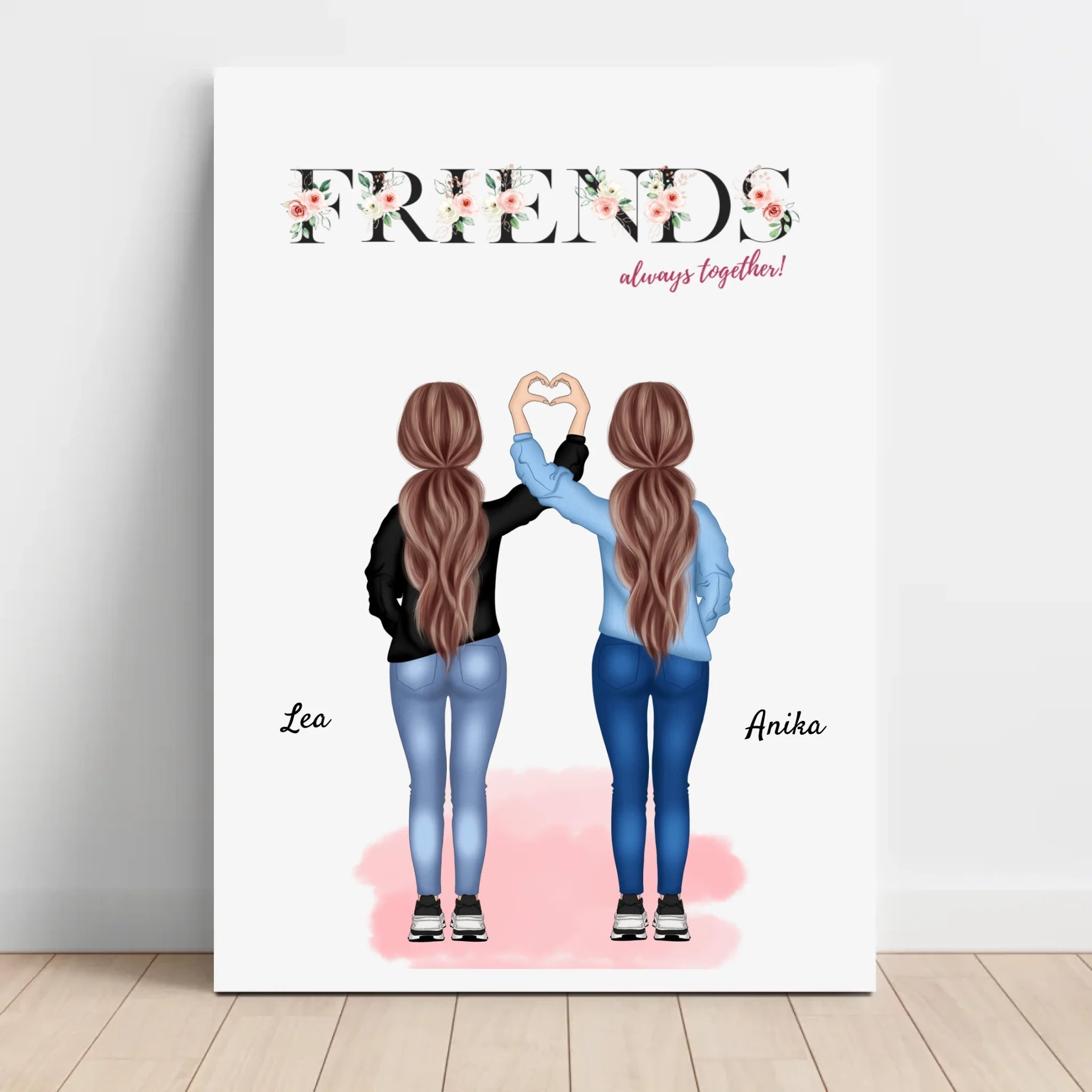 Kreatives Geschenk für beste Freundin Leinwandbild - Cantty