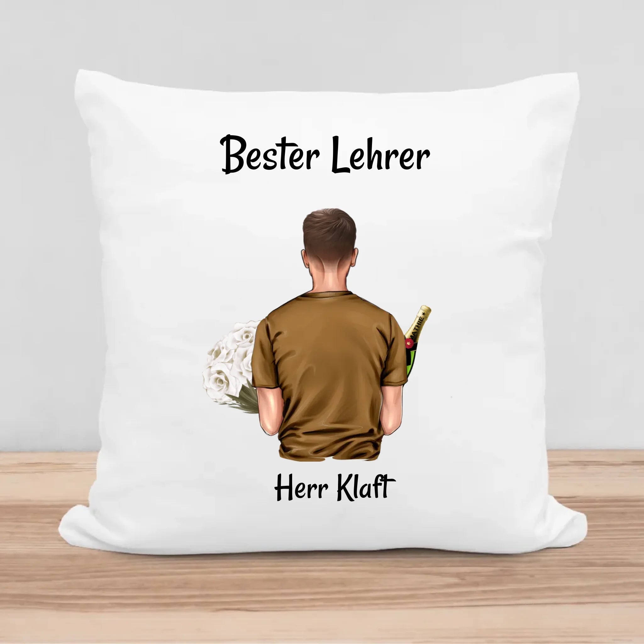 Lehrer Geburtstagsgeschenk Kissen personalisiert - Cantty