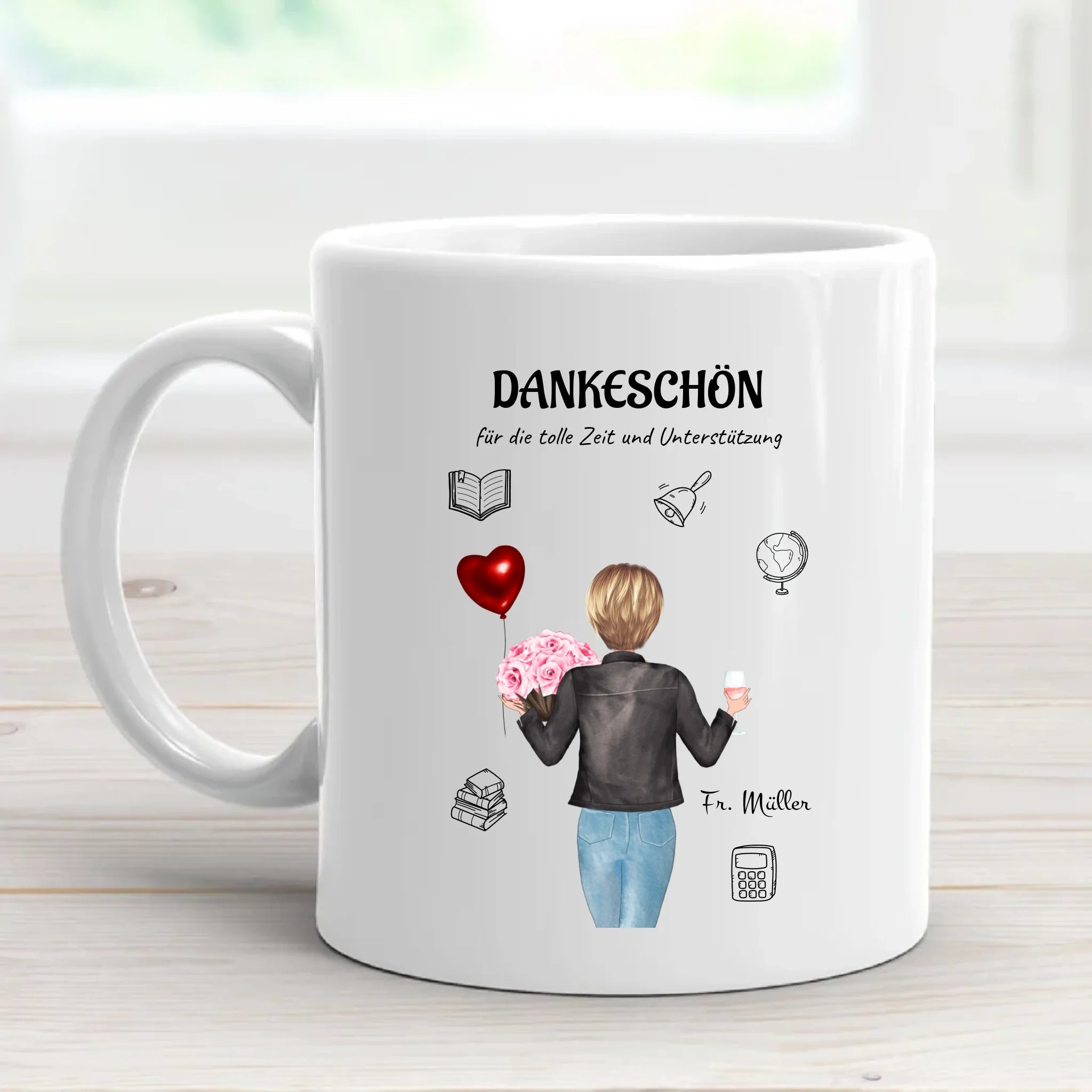 Lehrerin Erzieherin Tasse Geschenk personalisiert - Cantty
